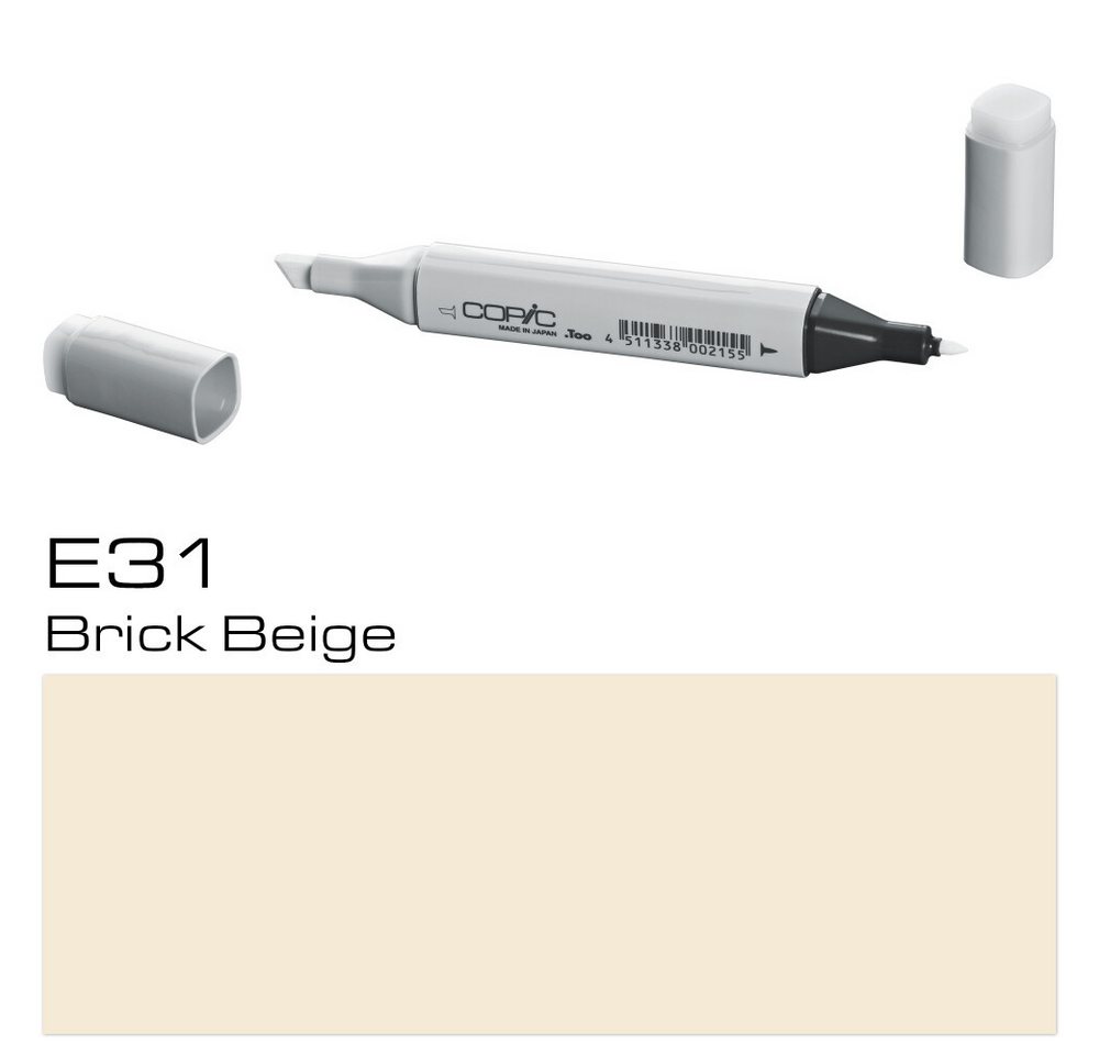 Thumbnail - COPIC Marker Marker E31, Brick Beige - Layoutmarker für Grafiker und Designer, (1-tlg)