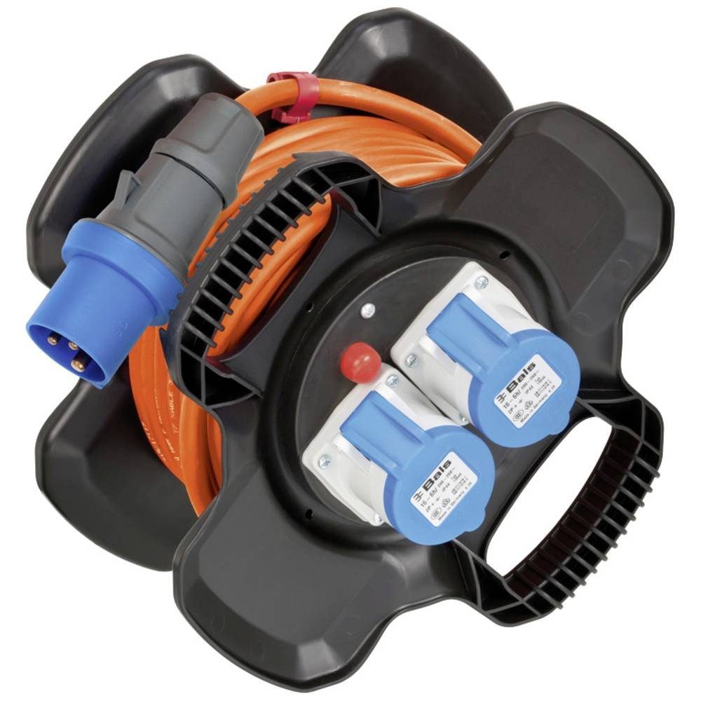 Brennenstuhl Gummi-KH 10m H07RN-F3G2.52xCEE230V/16A + 3fach IP44 1169730101 Kabeltrommel