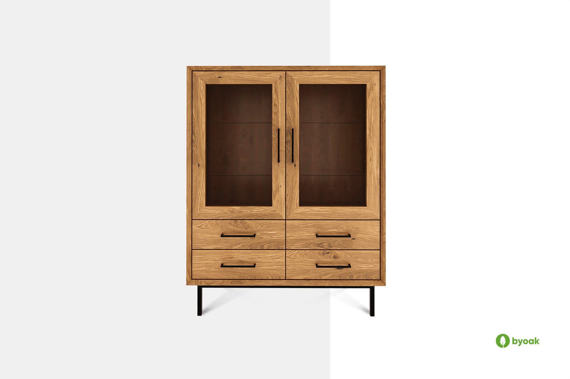 byoak Anrichte ABIES aus Massivholz, Naturgeölt