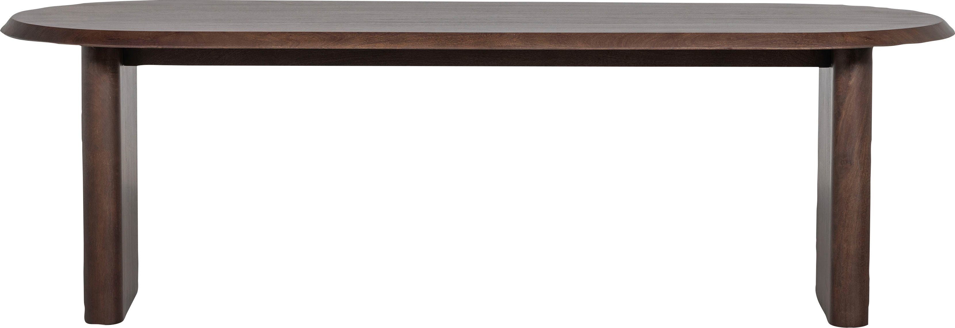 WOOOD Esstisch Ellips, abgeflachter Kante, aus Mangoholz, Breite 240 cm
