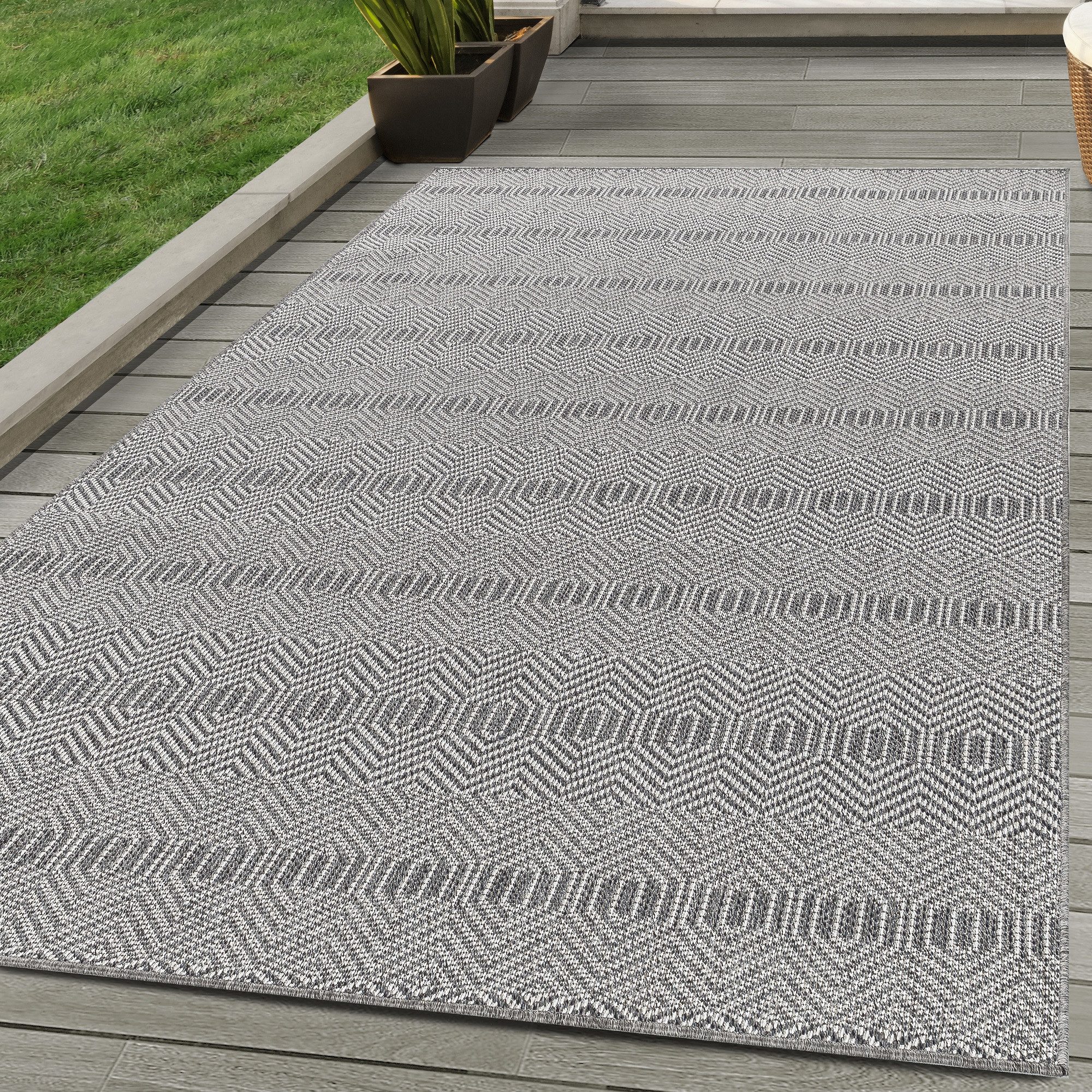 Carpettex Outdoorteppich Boho-Design, Läufer, Höhe: 7 günstig online kaufen