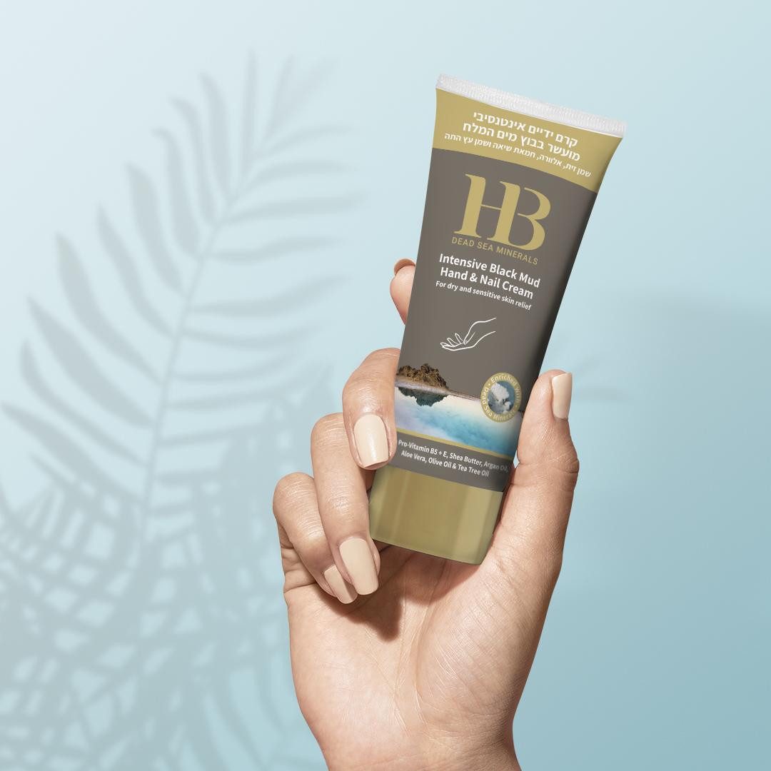 H.B. Dead Sea Minerals Handcreme Health&Beauty Intensive Schwarze Schlamm Hand- und Nagelcreme 200 ml