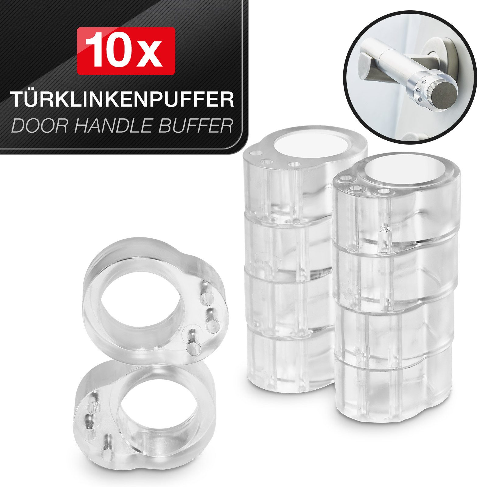 SO-TECH® Wandtürstopper Türklinkenpuffer Türpuffer Transparent (Spar-Set, 1 günstig online kaufen