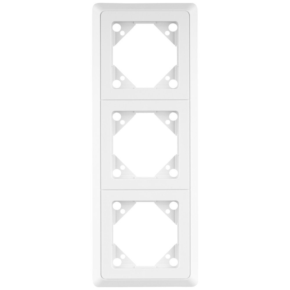 Rahmen Abdeckung PrimaLuxe REV 0511702992 Weiß 3fach Steckdose REV