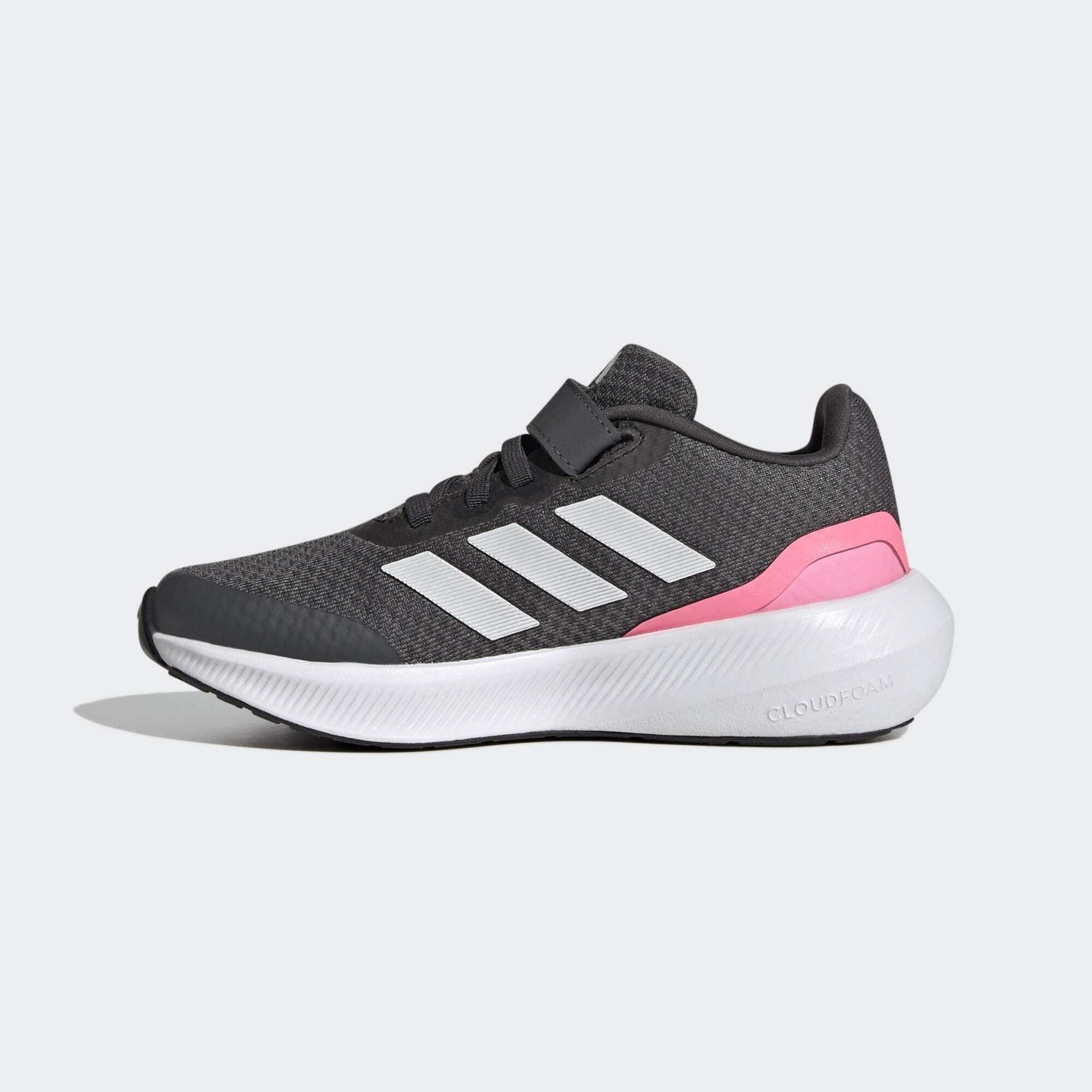 Sneaker LACE White ELASTIC Beam Crystal adidas TOP STRAP RUNFALCON / Sportswear Grey SCHUH Six 3.0 / Pink