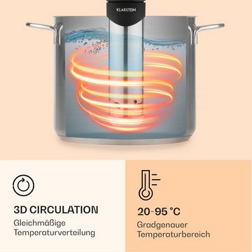 Klarstein Dampfgarer Quickstick Smart Sous Vide Garer, 1200 W