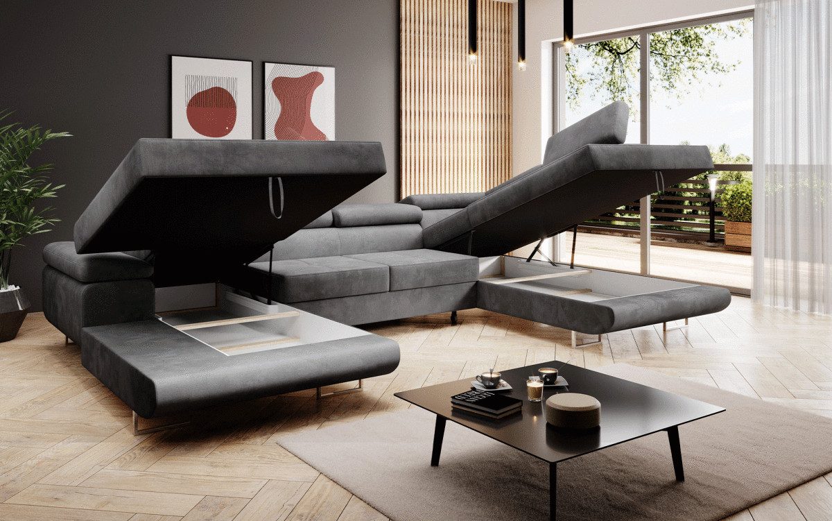 Luxusbetten24 Schlafsofa Designer Sofa Lago, mit günstig online kaufen