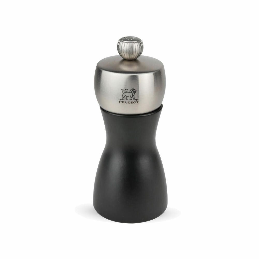 PEUGEOT Pfeffermühle FIDJI 12cm Schwarz Matt Buchenholz Stahlmahlwerk Manuell Manuell