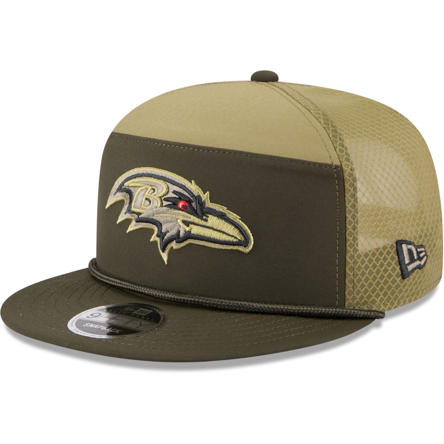 New Era Snapback Cap 9Fifty Split Panel SALUTE Baltimore Ravens