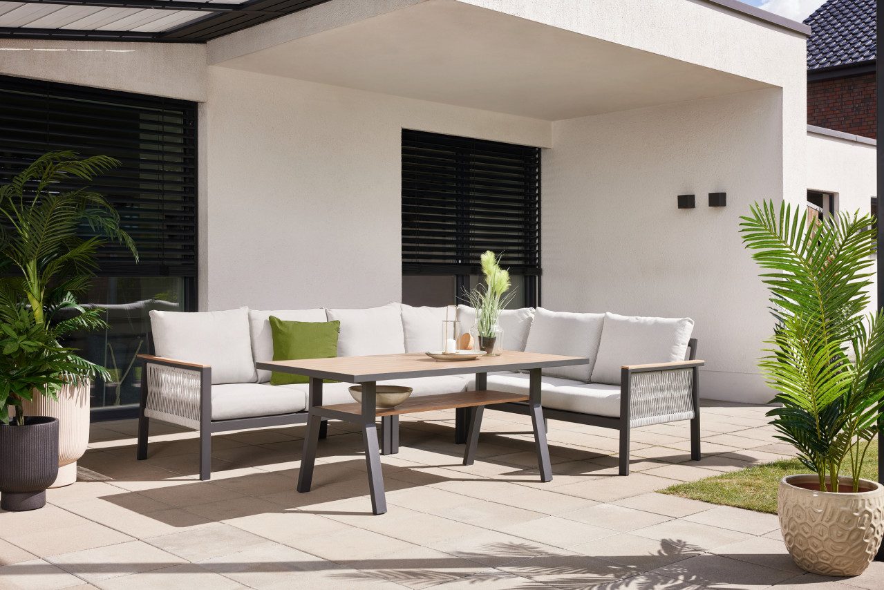 Primaster Gartenlounge-Set Primaster Gartenmöbel-Set Kos Aluminium in, Witterungsbeständig