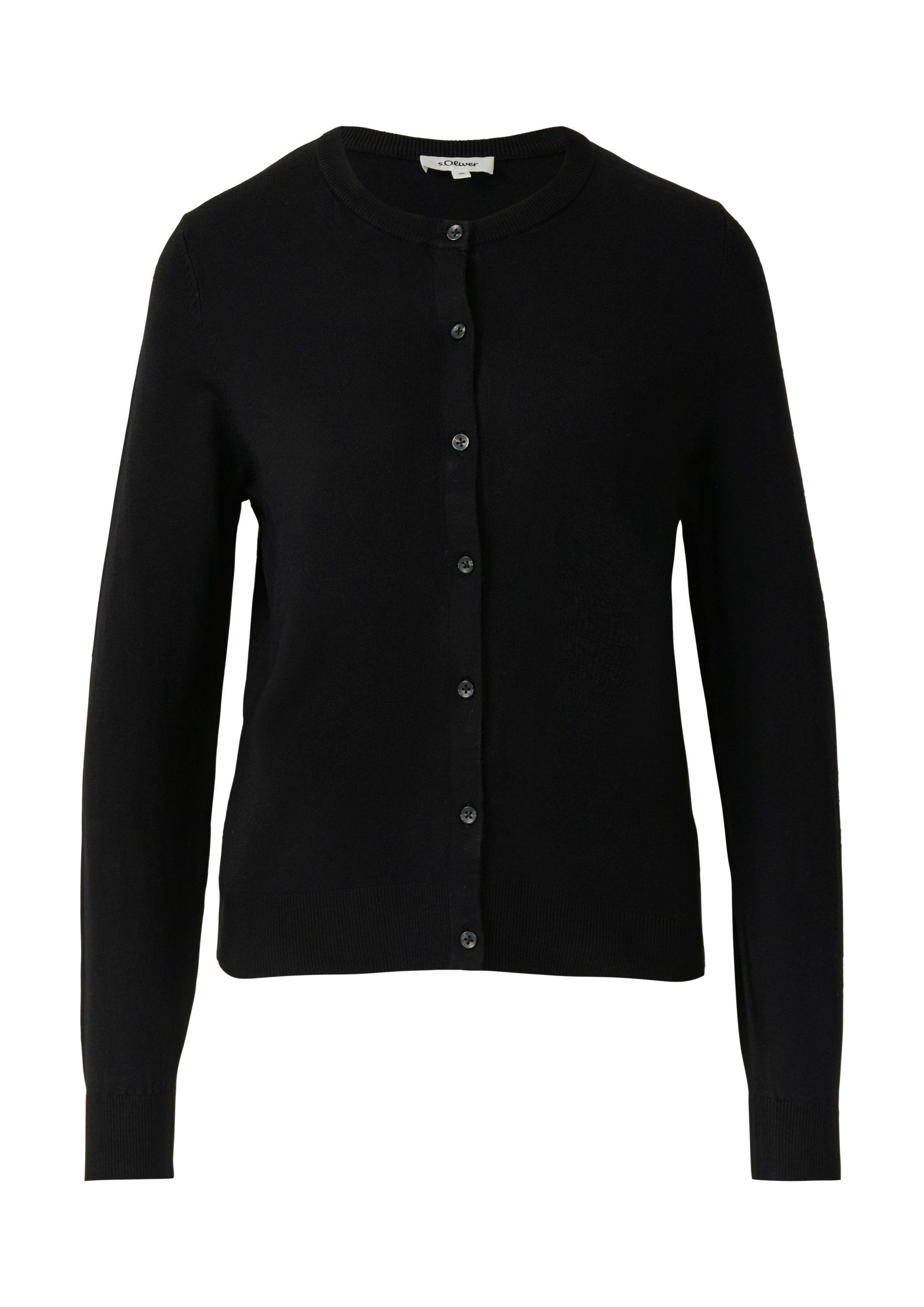 s.Oliver Strickjacke – Damen Feinstrick-Cardigan – Viskosemix günstig online kaufen