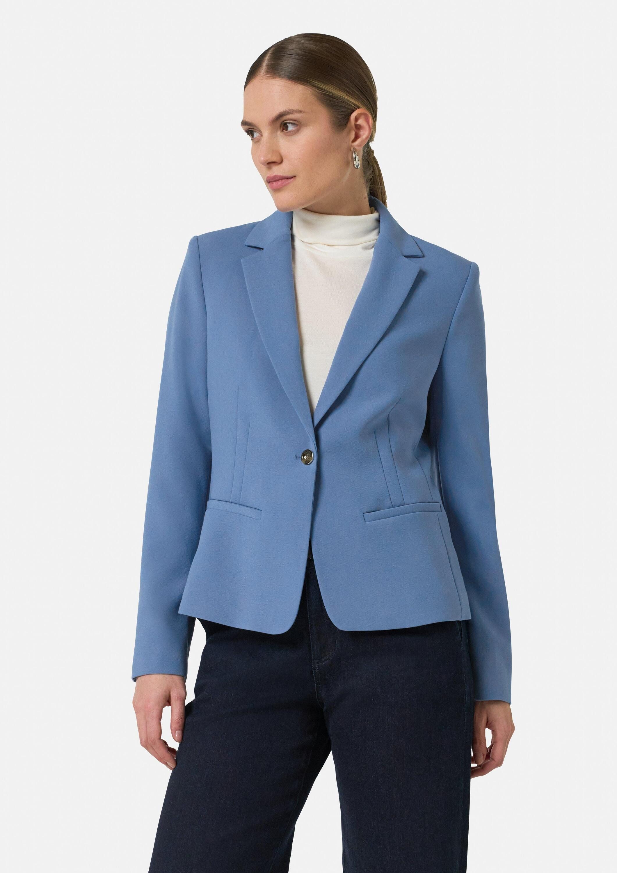 comma Jackenblazer Indoor-Blazer Antaillierter Kurzblazer mit Reverskragen günstig online kaufen