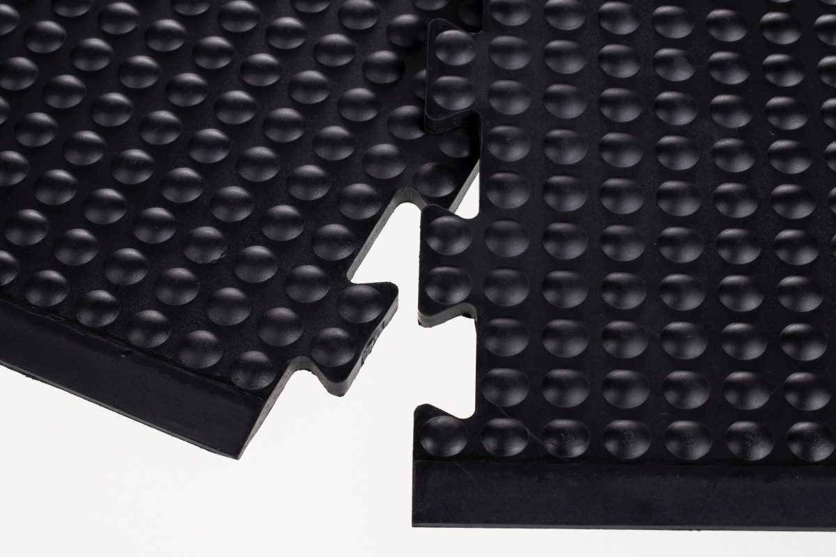 MILTEX Fußmatte Arbeitsplatzmatte Yoga Flex Oil Einzelmatte 60x90cm schwarz