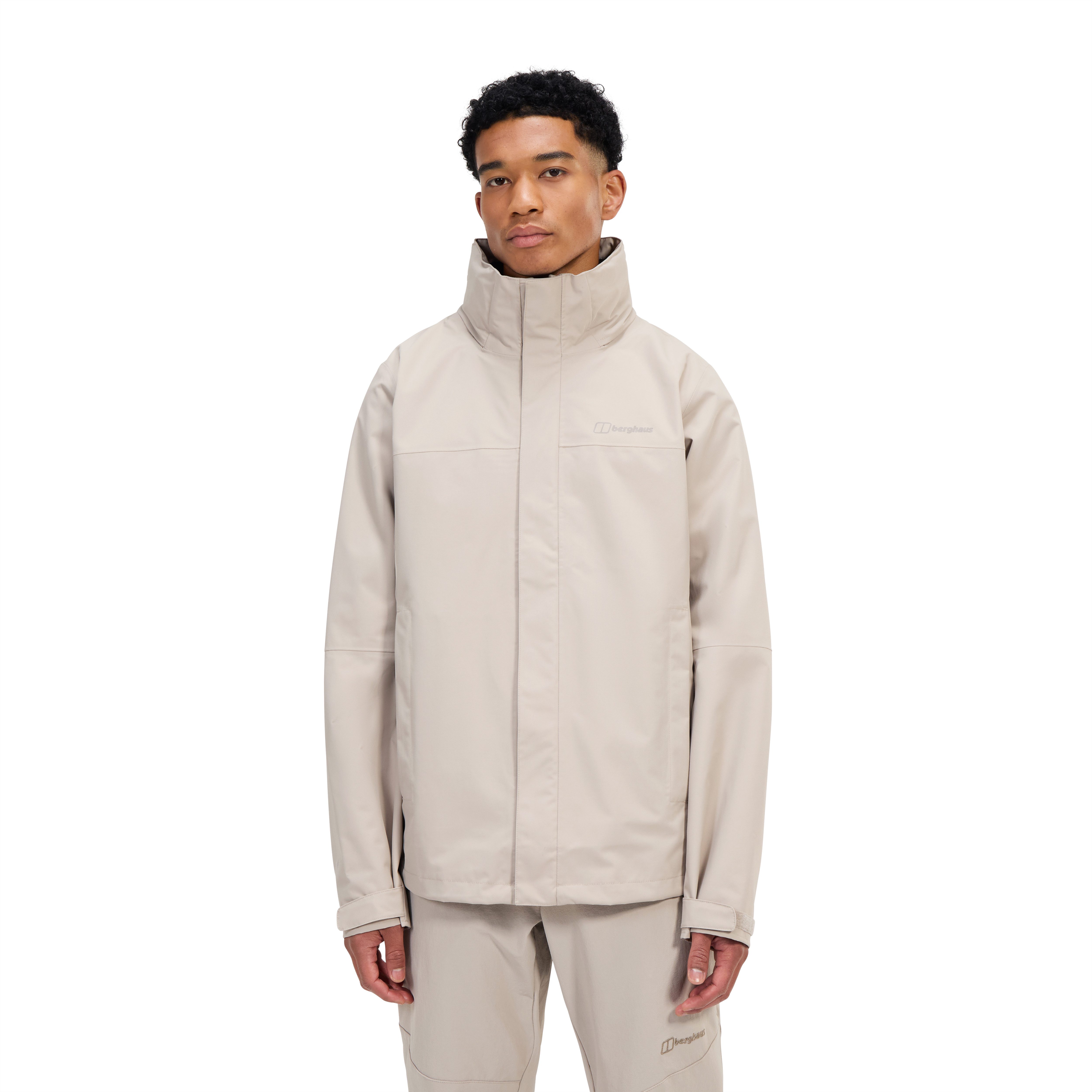 Berghaus Softshelljacke RG ALPHA 2.0 SHELL JKT AM mit einrollbarer Kapuze, wasserdicht, atmungsaktiv