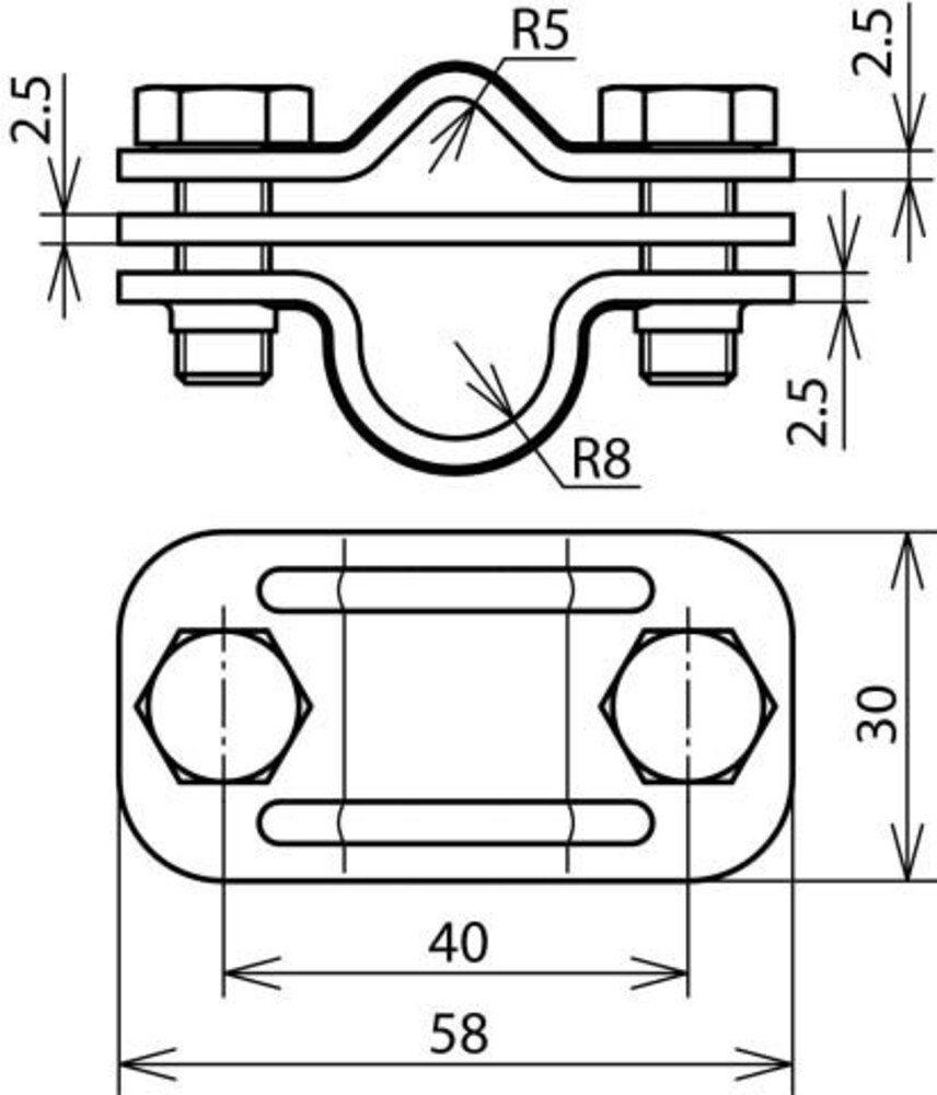 16 DEHN V2A ZP DEHN UTK NIRO UNI-Trennklemme Klemmen 8.10