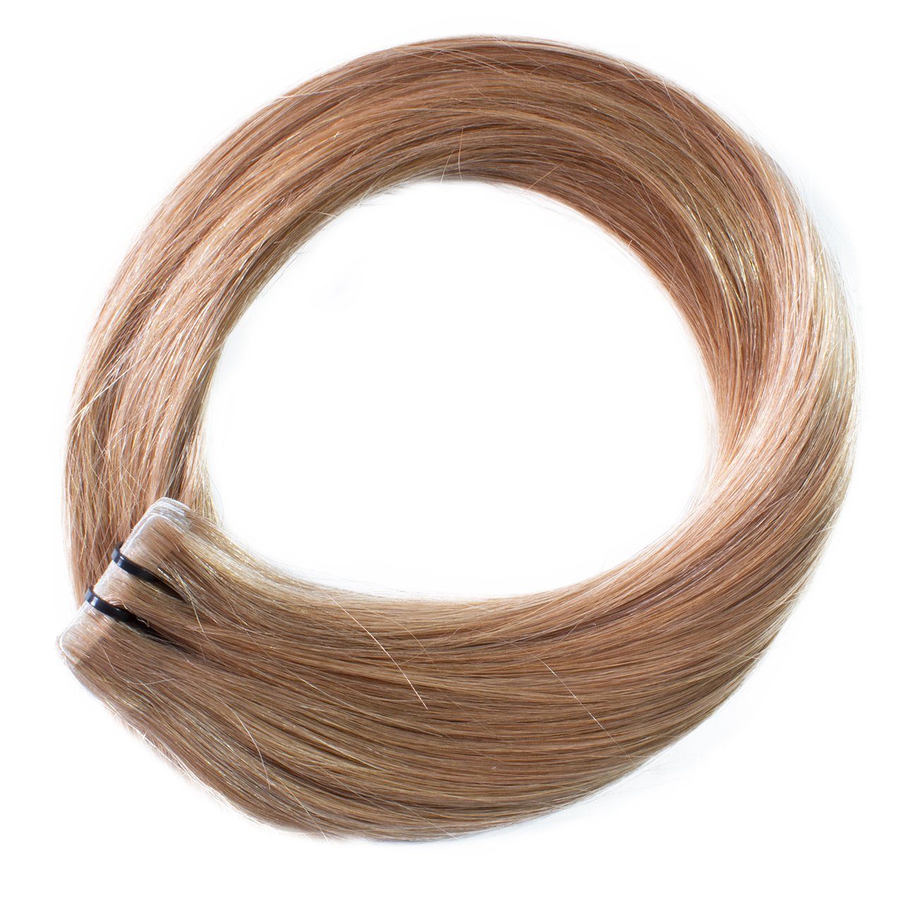 Invisible Premium 40cm Echthaar-Extension hair2heart Tape Natur-Asch - Extensions #8/01 Hellblond