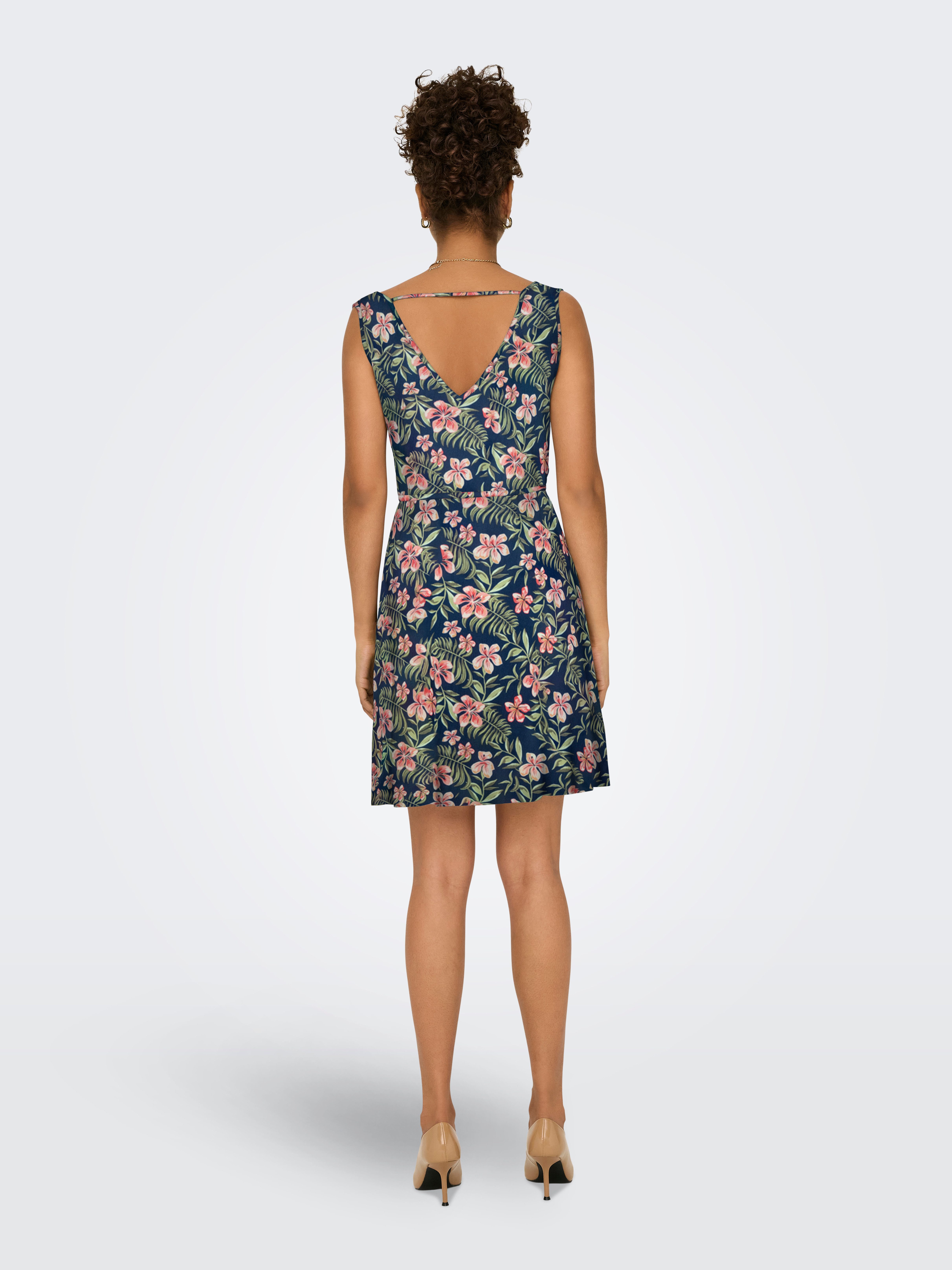 ONLY Minikleid ONLNOVA LIFE VIS SARA STRING DRESS AOP Sommerkleid günstig online kaufen