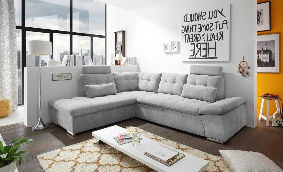 ED EXCITING DESIGN Ecksofa Nalo, mit Schlaffunktion
