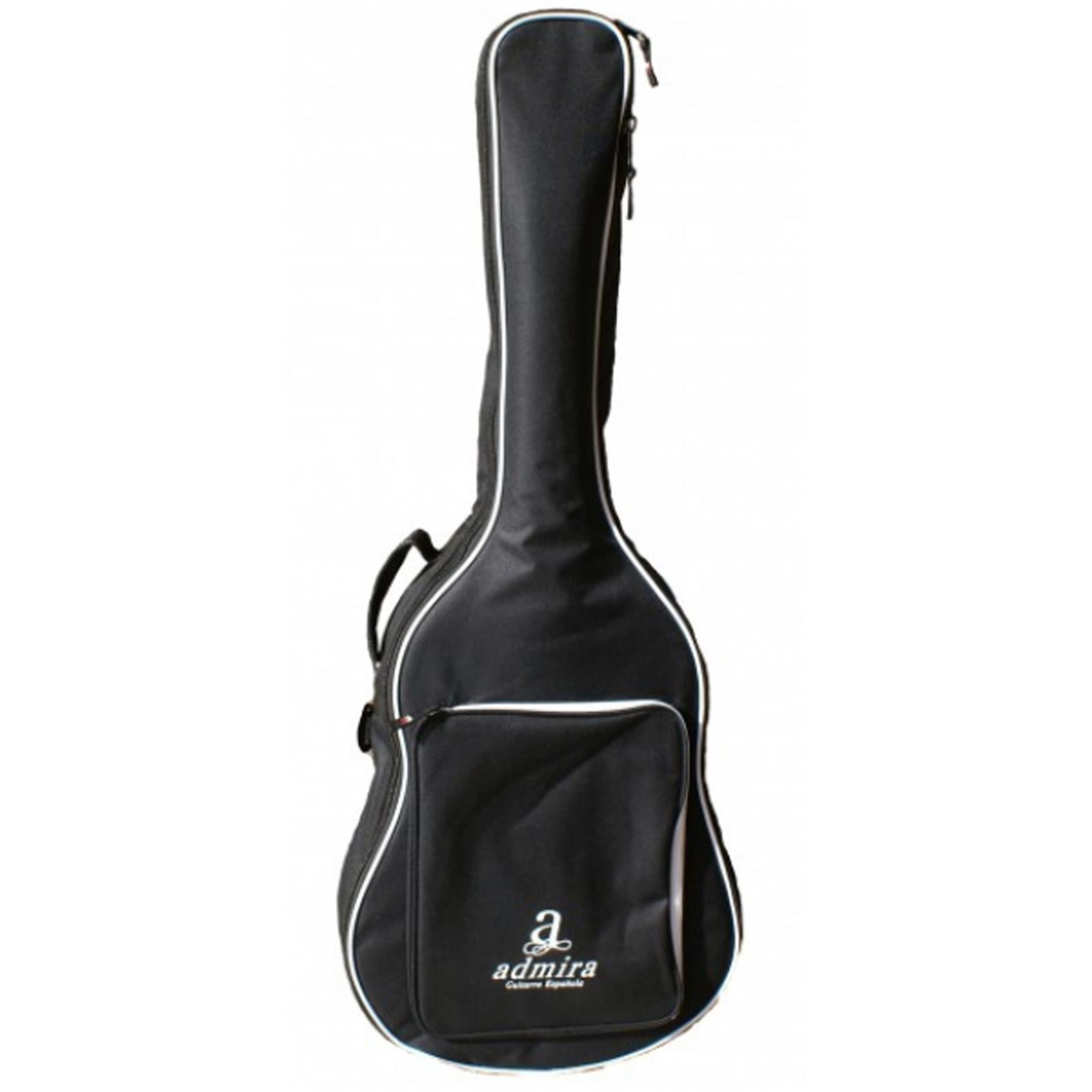 admira Gitarrentasche Klassik 10 schwarz, mit großer Zubehörtasche und praktischen Rucksackriemen