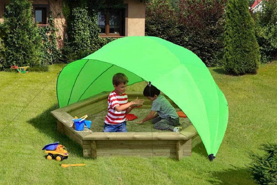 Gartenpirat Sonnenschutzelement Sonnenschutz für Kinder Zelt Dach für Sandkasten 310x155 cm Outdoor