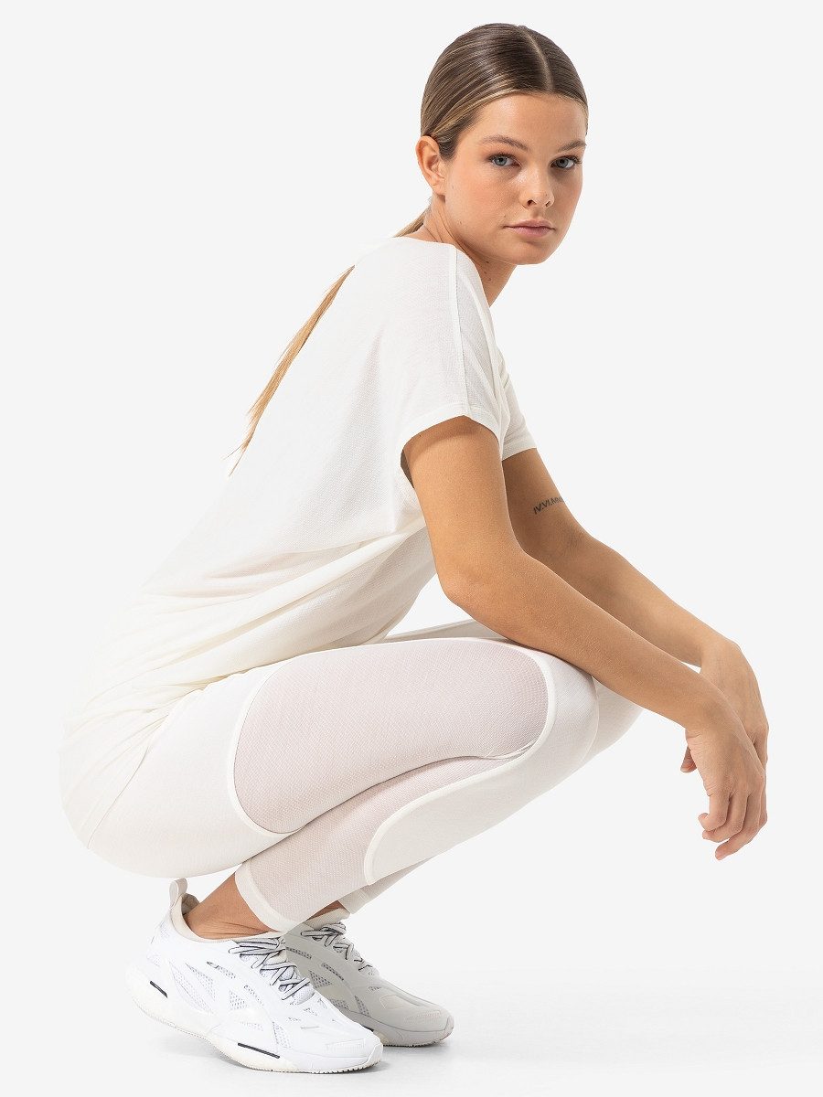 SUPER.NATURAL T-Shirt für Damen, Merino LOOSE AIR TEE asymmetrisches, atmungsaktiv