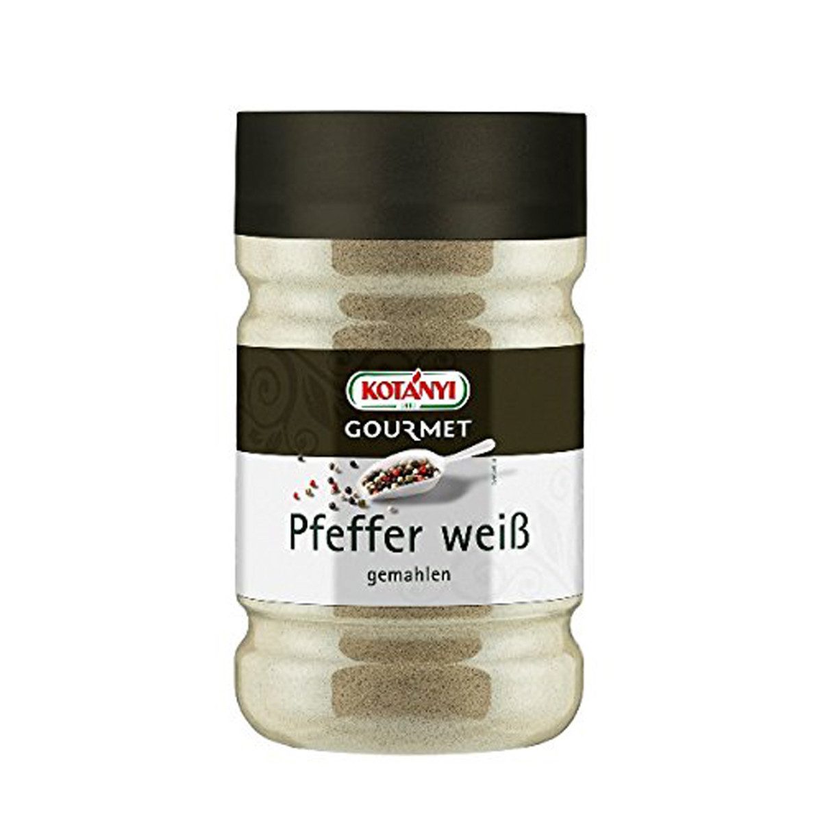 KOTANYI Gewürz, Kotanyi Pfeffer weiß gemahlen Großverbraucher Gastronomie 650g