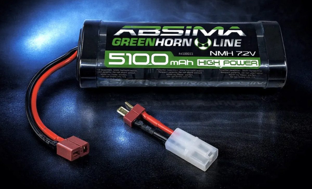 Absima 7.2 V 5100 mAh NiMH Stick Greenhorn SoftRoundCase 4100013 Akku