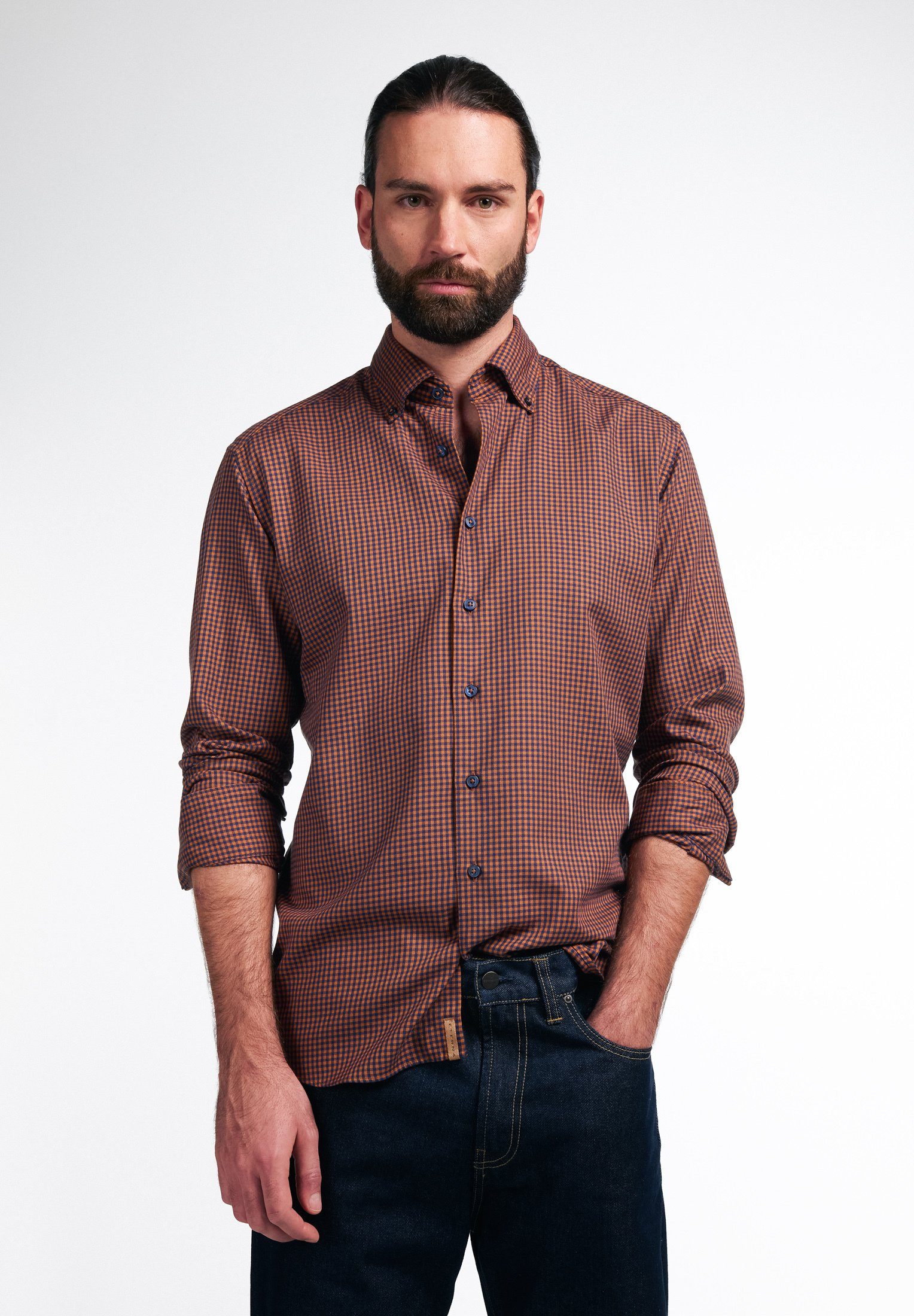 Eterna Langarmhemd REGULAR FIT EASY IRON (bügelleicht)