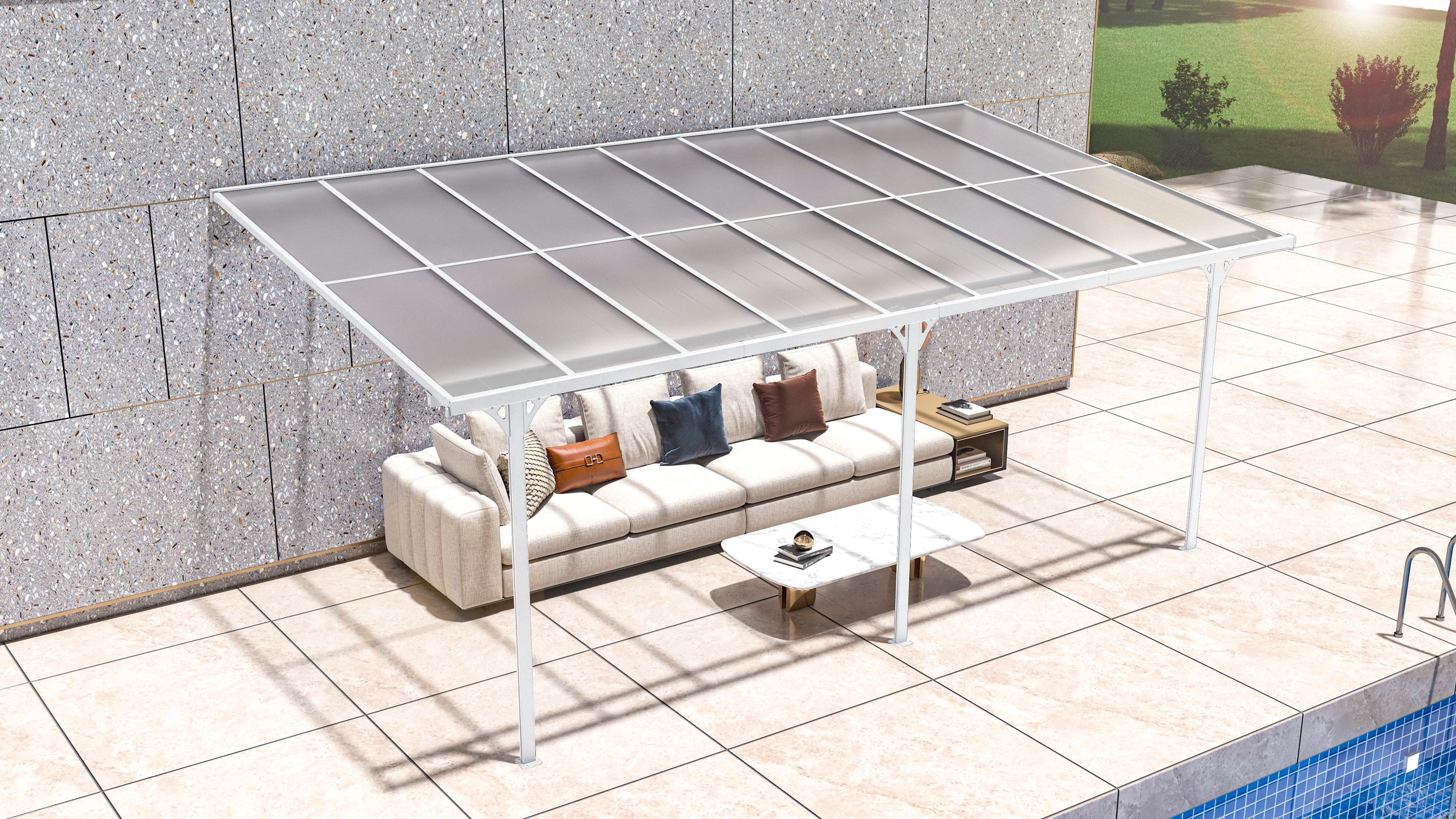 WESTMANN Terrassendach Bruce 556, BxT: 556x300 cm, Bedachung Dachplatten