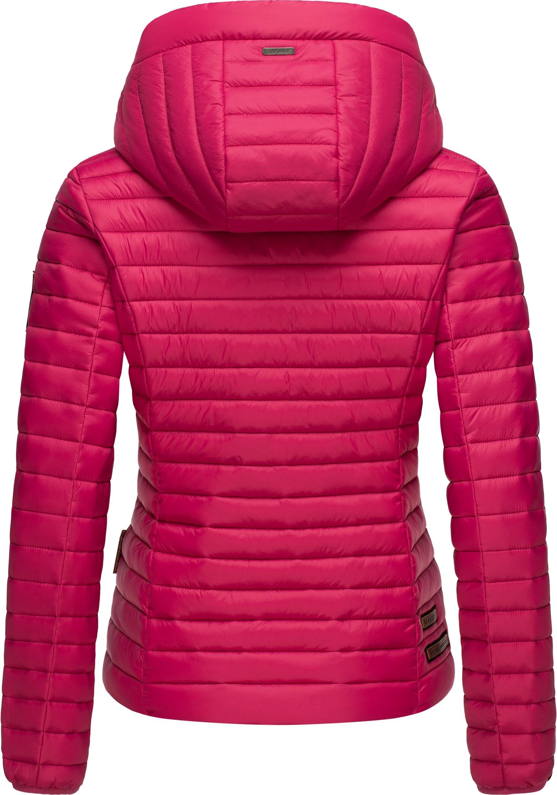 fuchsia Marikoo abnehmbarer Kapuze mit Steppjacke Löwenbaby Übergangsjacke stylische