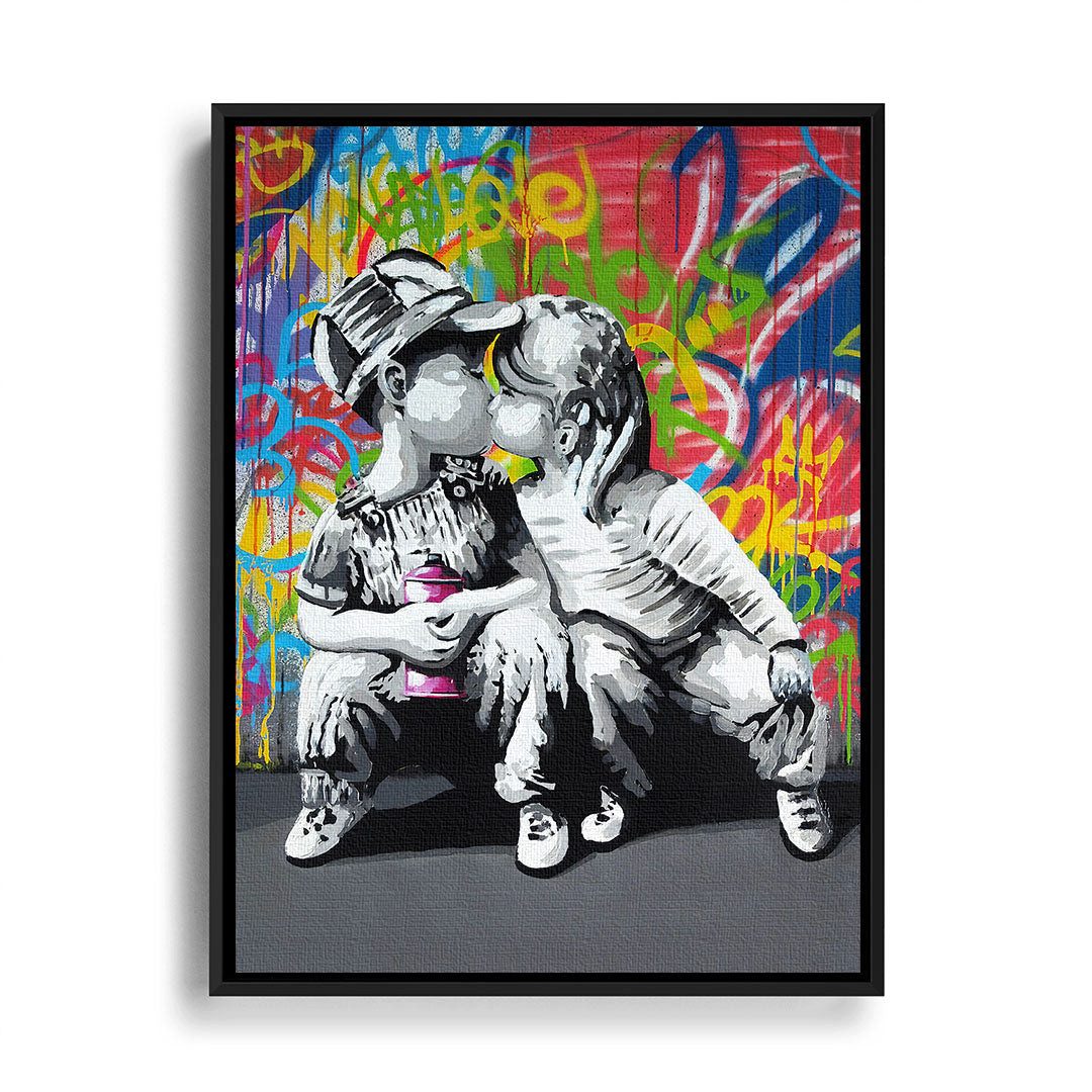 Wandbild First Kiss
