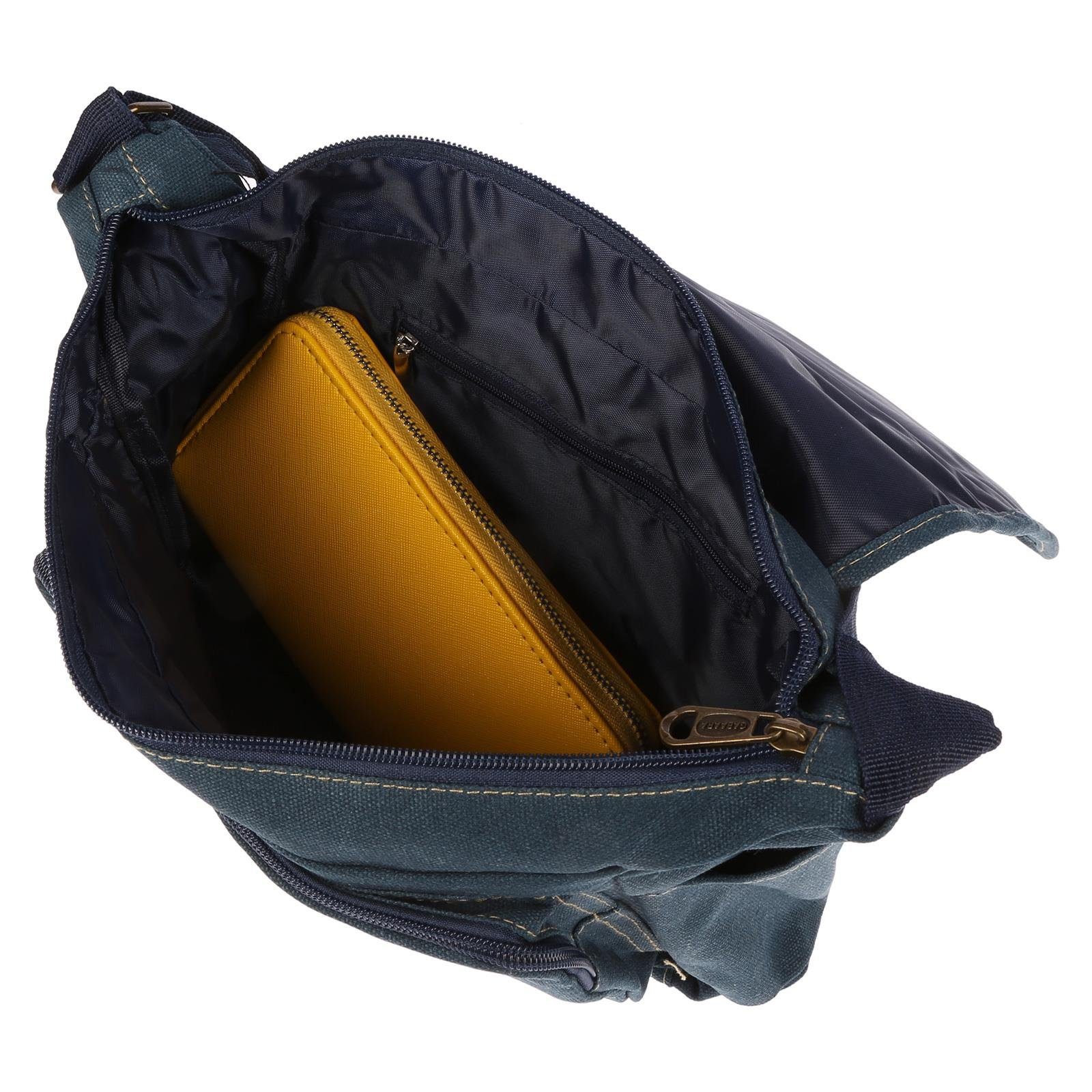 Christian Wippermann Umhängetasche Damen Tasche Schultertasche Umhängetasche aus Canvas (1 tlg), inversch. Farben
