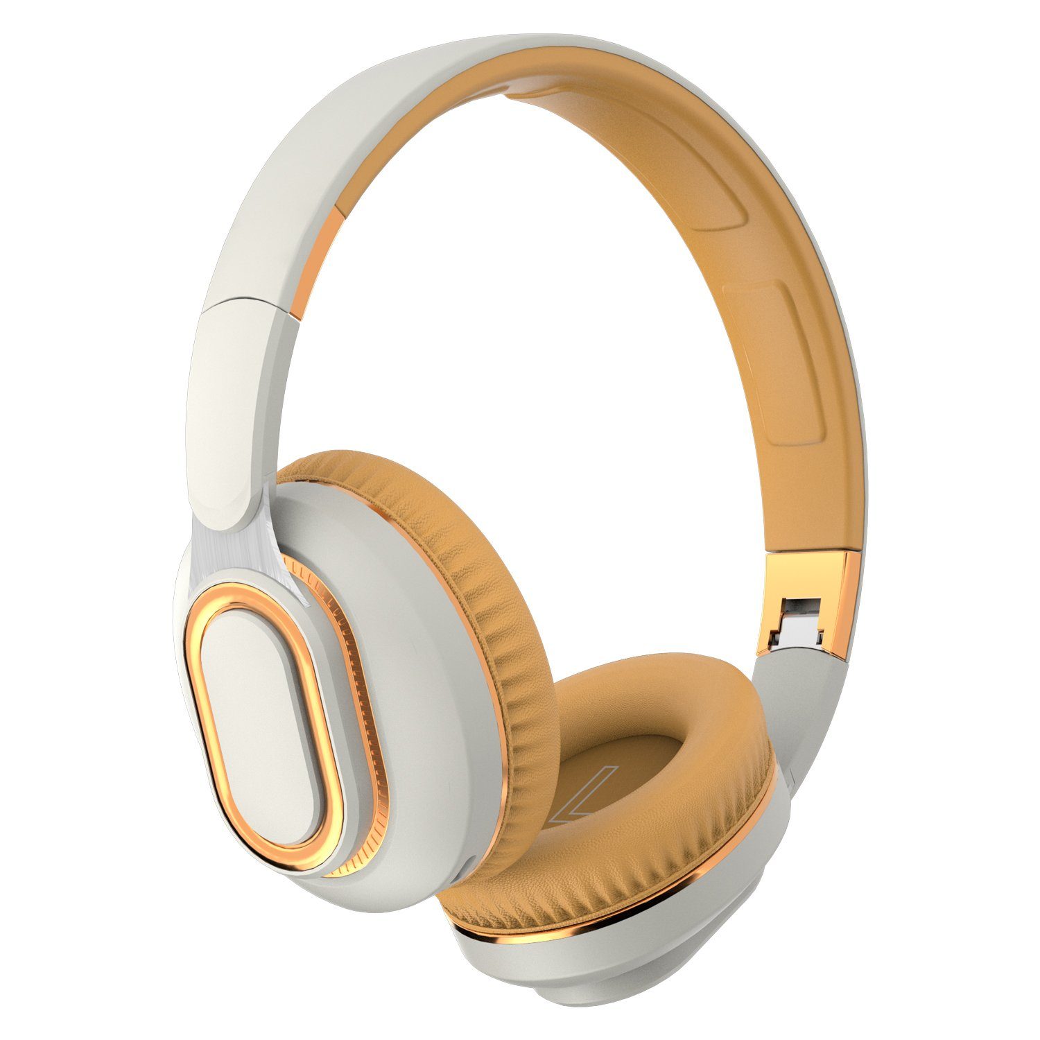 Diida Bluetooth-Headset,Headset Musik, Hellgrau für Kopfhörer 400mAh) Gaming-Headset Over-Ear Funk-Kopfhörer (Kabellose (Funk-Kopfhörer