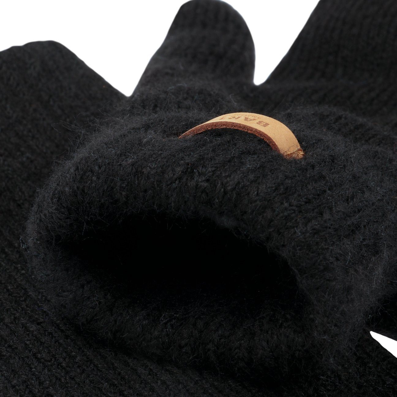 Strickhandschuhe schwarz Handschuhe Futter Barts mit