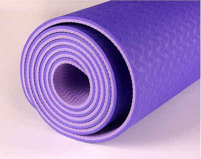 Technofit Yogamatte YOGA Matte 183 cm x 61 cm x 0,6 cm, Aerobic Matte, Fitnessmatte, mit robuster Fertigung