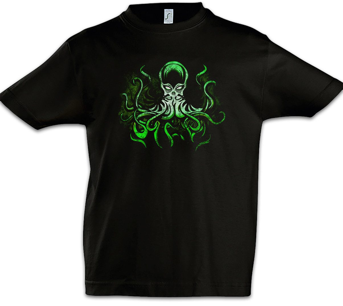 Print-Shirt Green Cthulhu Kinder T-Shirt Cthulhu Call Horror Arkham H. P.