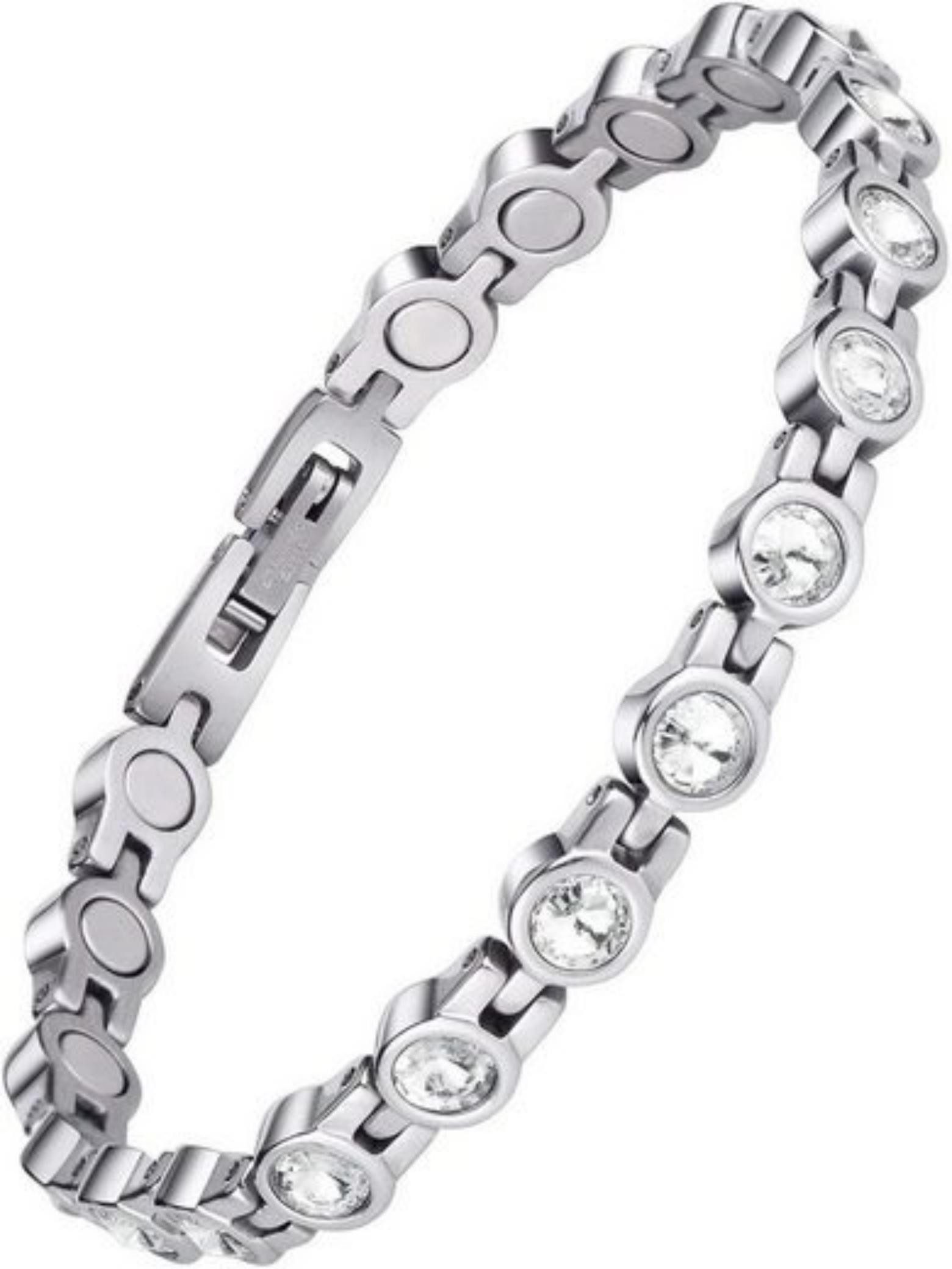 Fivejoy Gliederarmband Gliederarmband Magnetarmband für Titanstahl Magnetisches (Anschnallen), Titan Armreif für Damen Herren Frauen Geburtstag Schmuck Geschenk