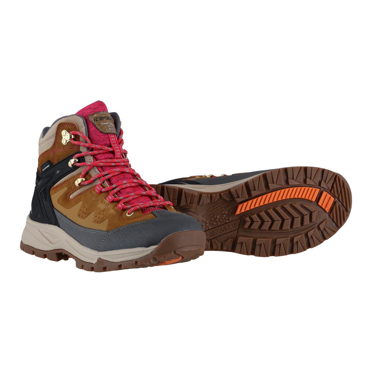 Icepeak Wynne Mid (waterproof/wasserdicht) braun Damen Wanderschuh günstig online kaufen