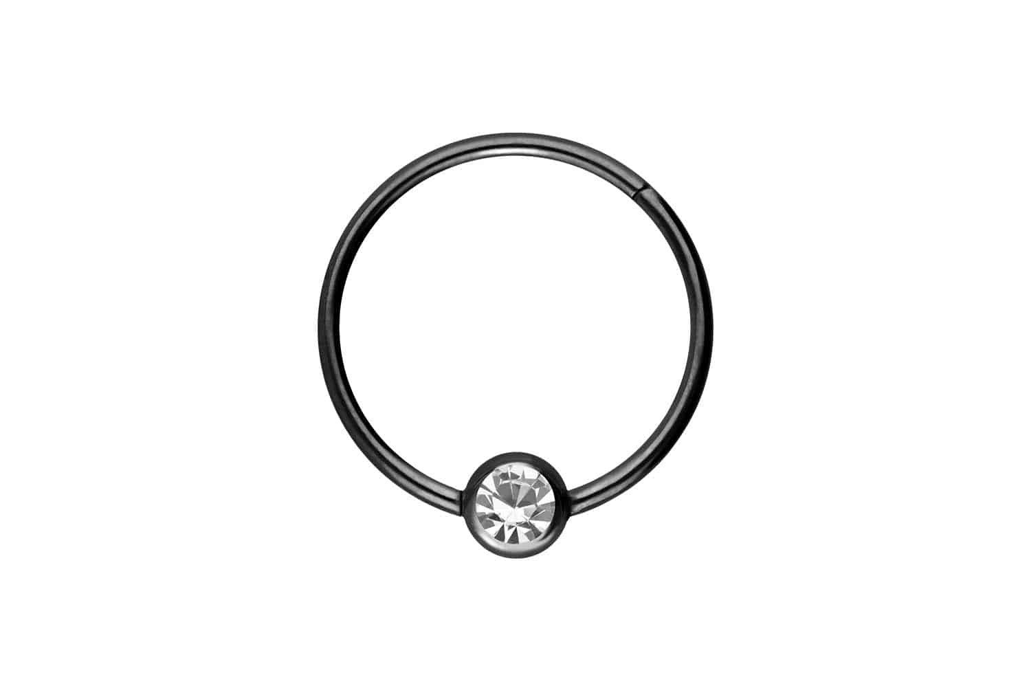PIERCINGLINE Nasenpiercing Chirurgenstahl Segmentring Clicker KRISTALL günstig online kaufen