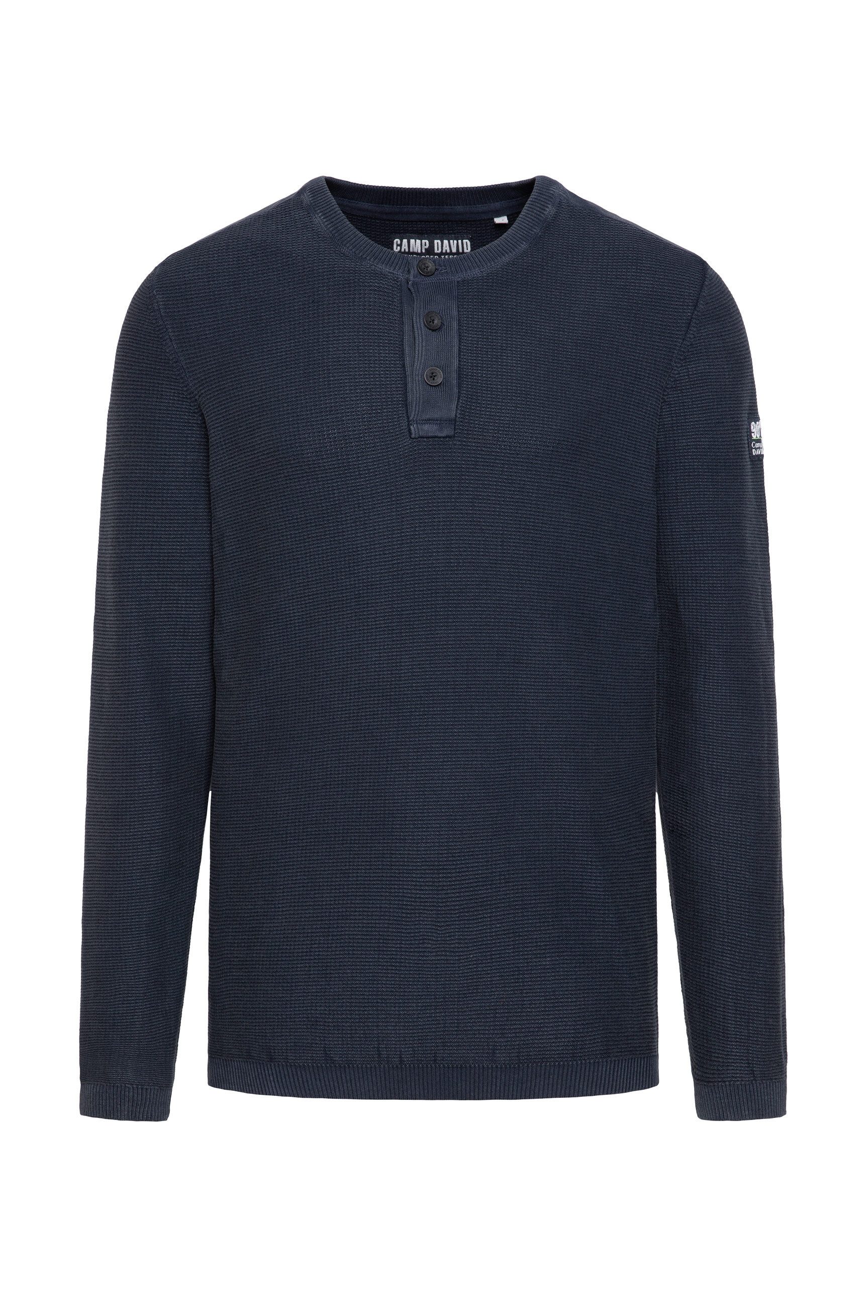 CAMP DAVID Rundhalspullover aus Baumwolle günstig online kaufen