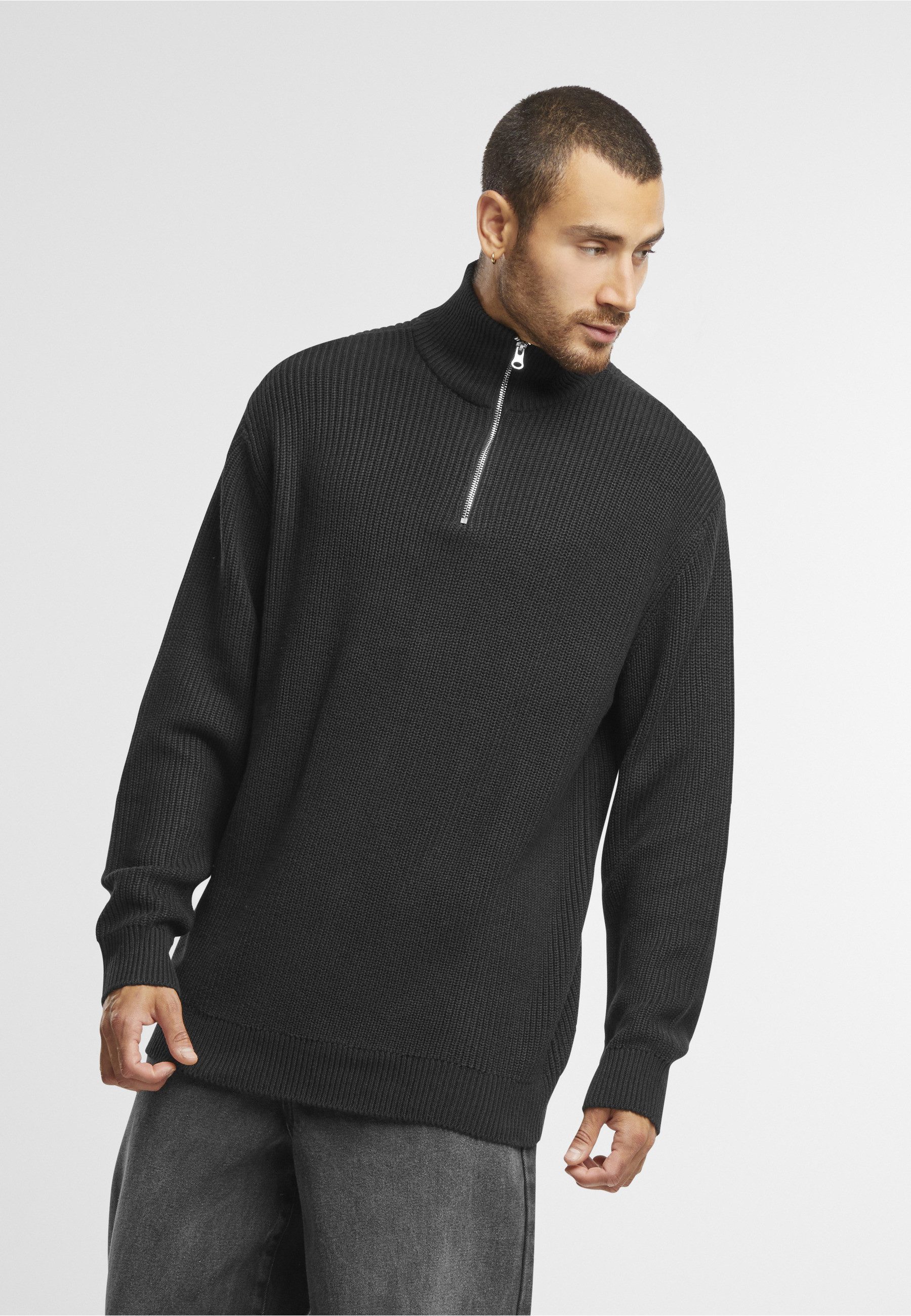 URBAN CLASSICS Troyer Urban Classics Rib Basic Troyer (1-tlg)