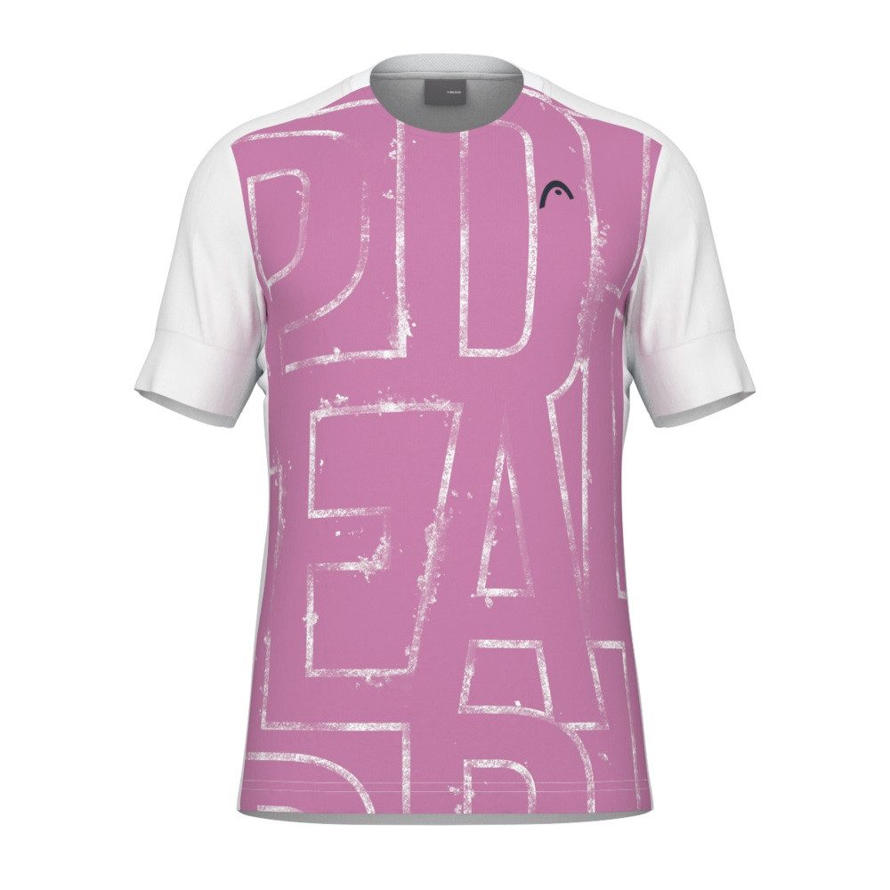 T-Shirt Play Tech II (atmungsaktiv, Mesh-Einsätze) weiss/pink Herren