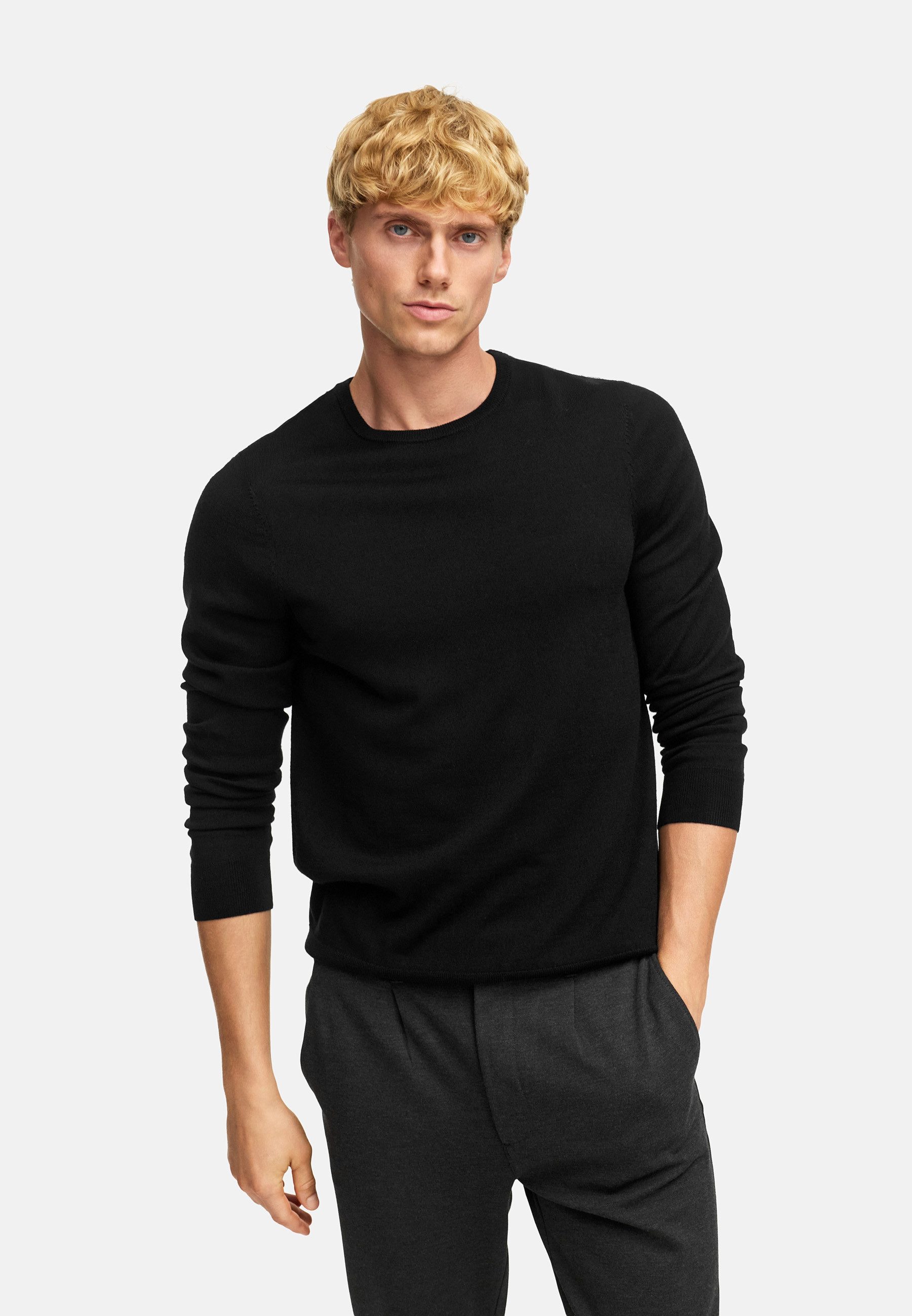 Kronstadt Rundhalspullover Herren KSJohannes Strickpullover Herrenpullover günstig online kaufen