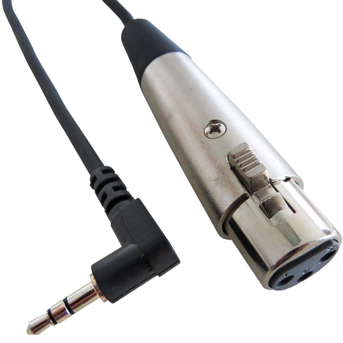 keepdrum keepdrum MC-025XJ Audio-Kabel 0,3m XLR- TRS 3,5mm Audio-Adapter 3,5-mm-Klinke zu XLR-F