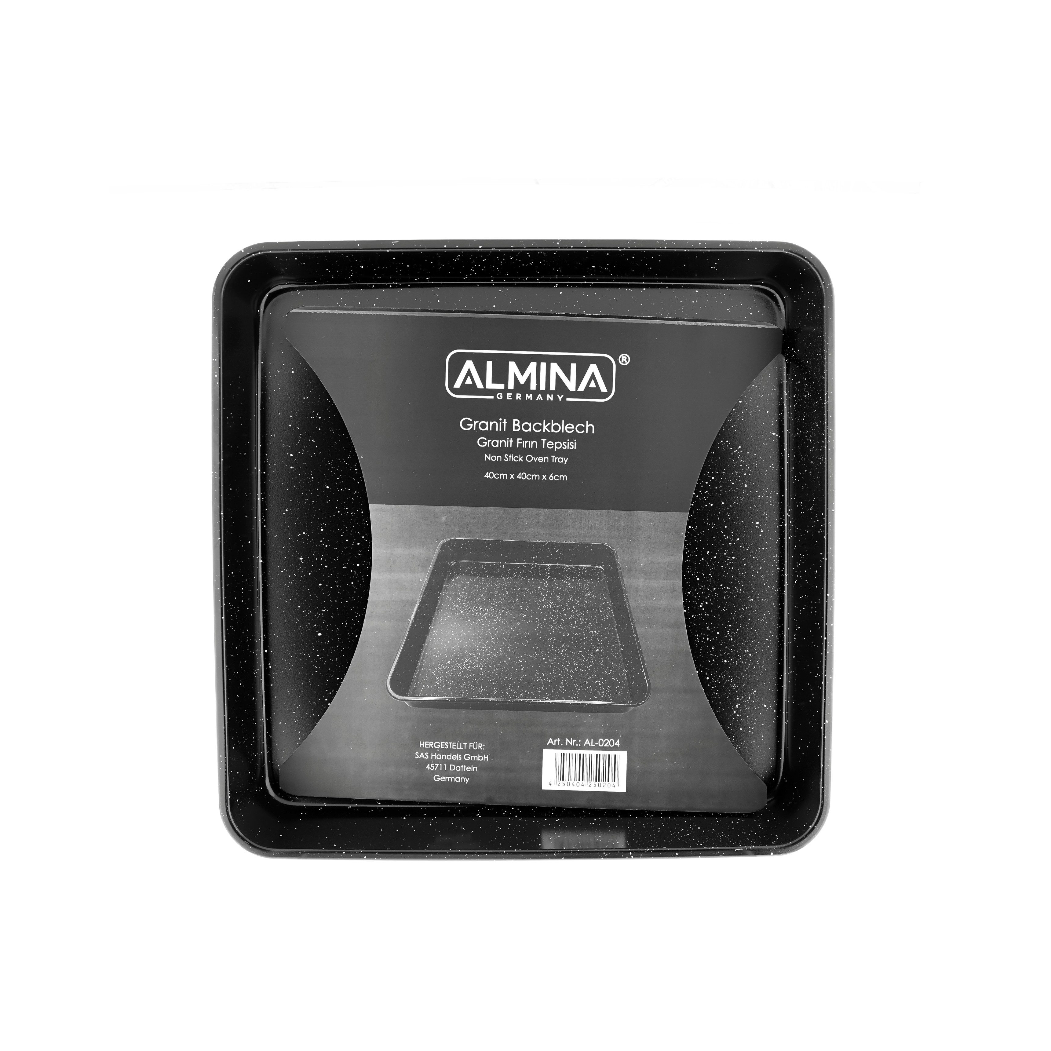 Almina Backblech /Backform aus Granit 40x40x6 cm in Schwarz Eckig, Granit – Bild 4 von 4