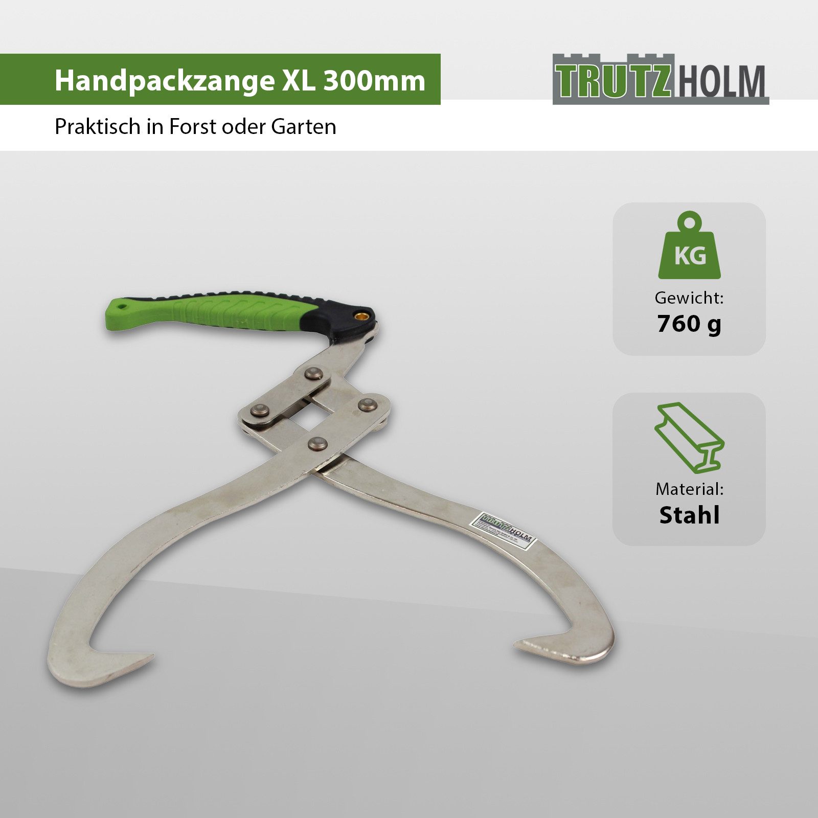 Handpackzange XL 300mm Packzange Handhebehaken Sappie Holzgreifer Heber