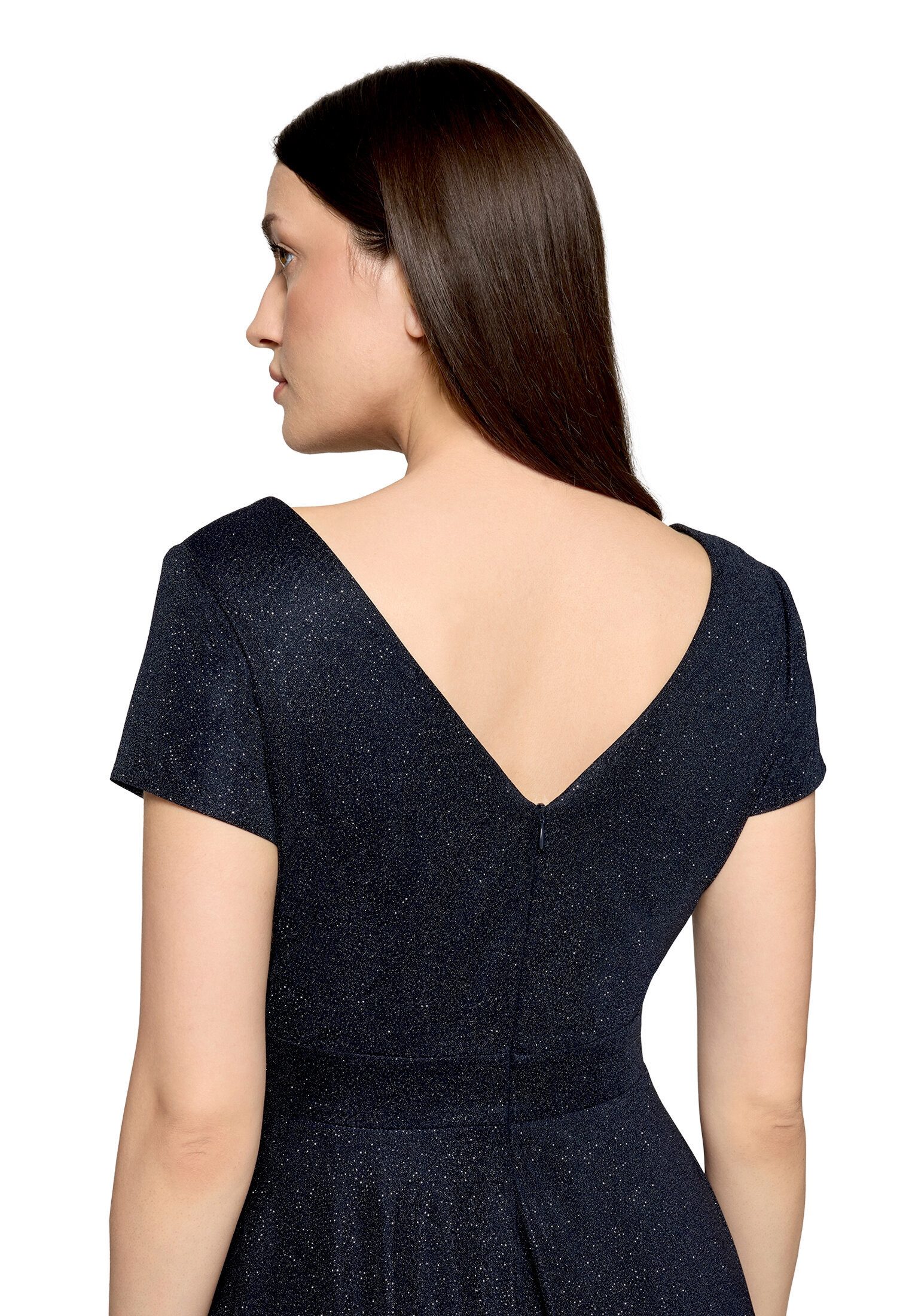 Vera Mont Cocktailkleid Damen im Glitzer-Look Stoff