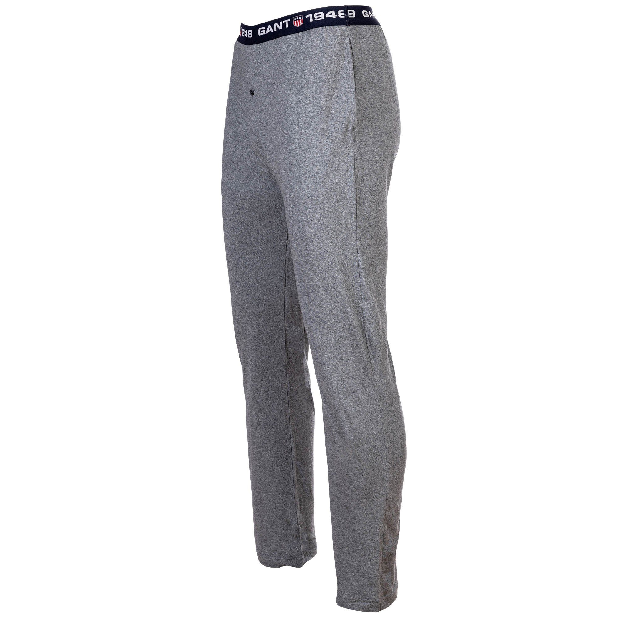 Jogginghose Pajama Pants Retro - Grau Schlafhose Gant Shield Herren