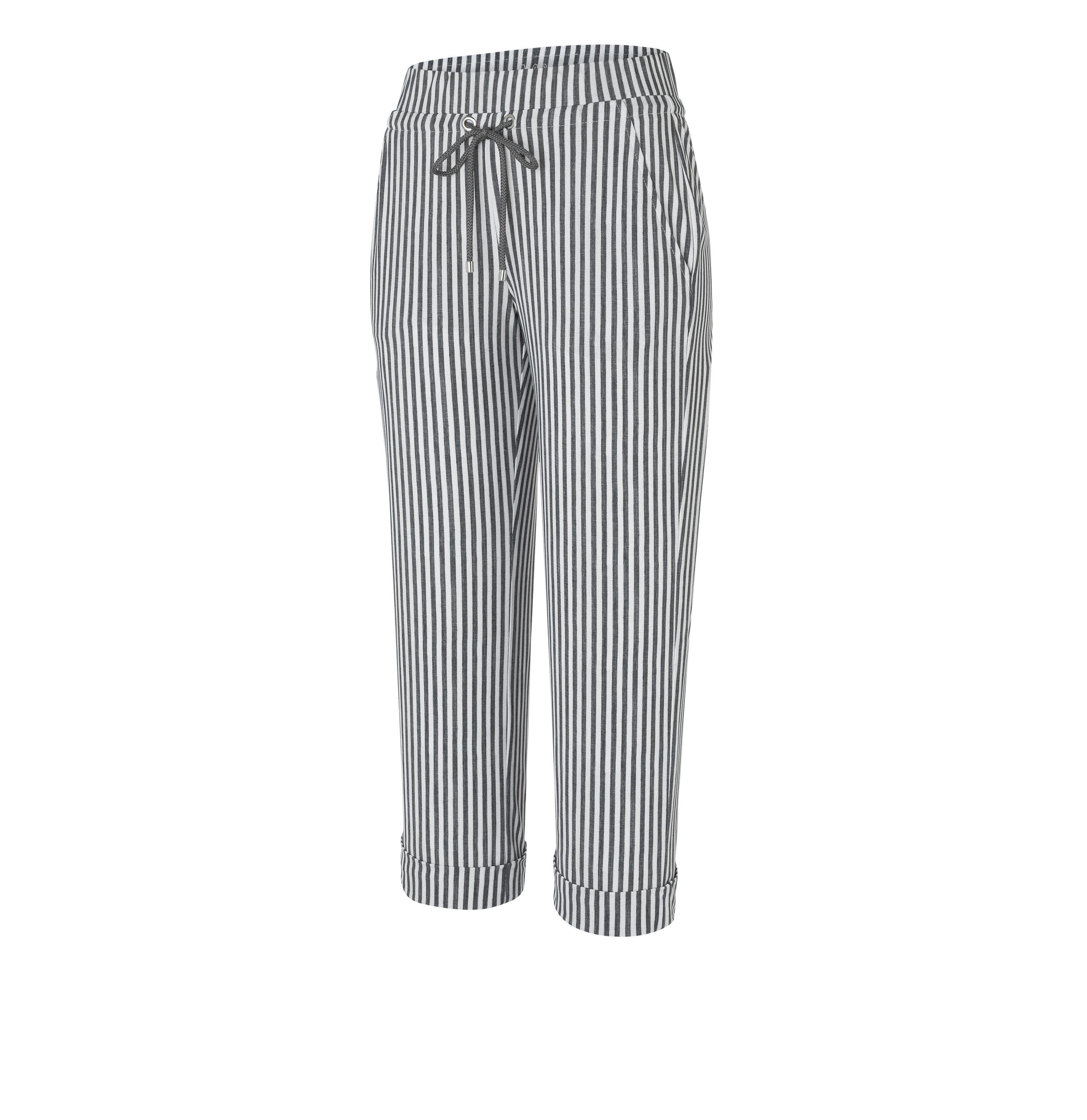 light Stretch-Jeans MAC MAC 037S CULOTTE grey 3084-00-0169 stripe EASY