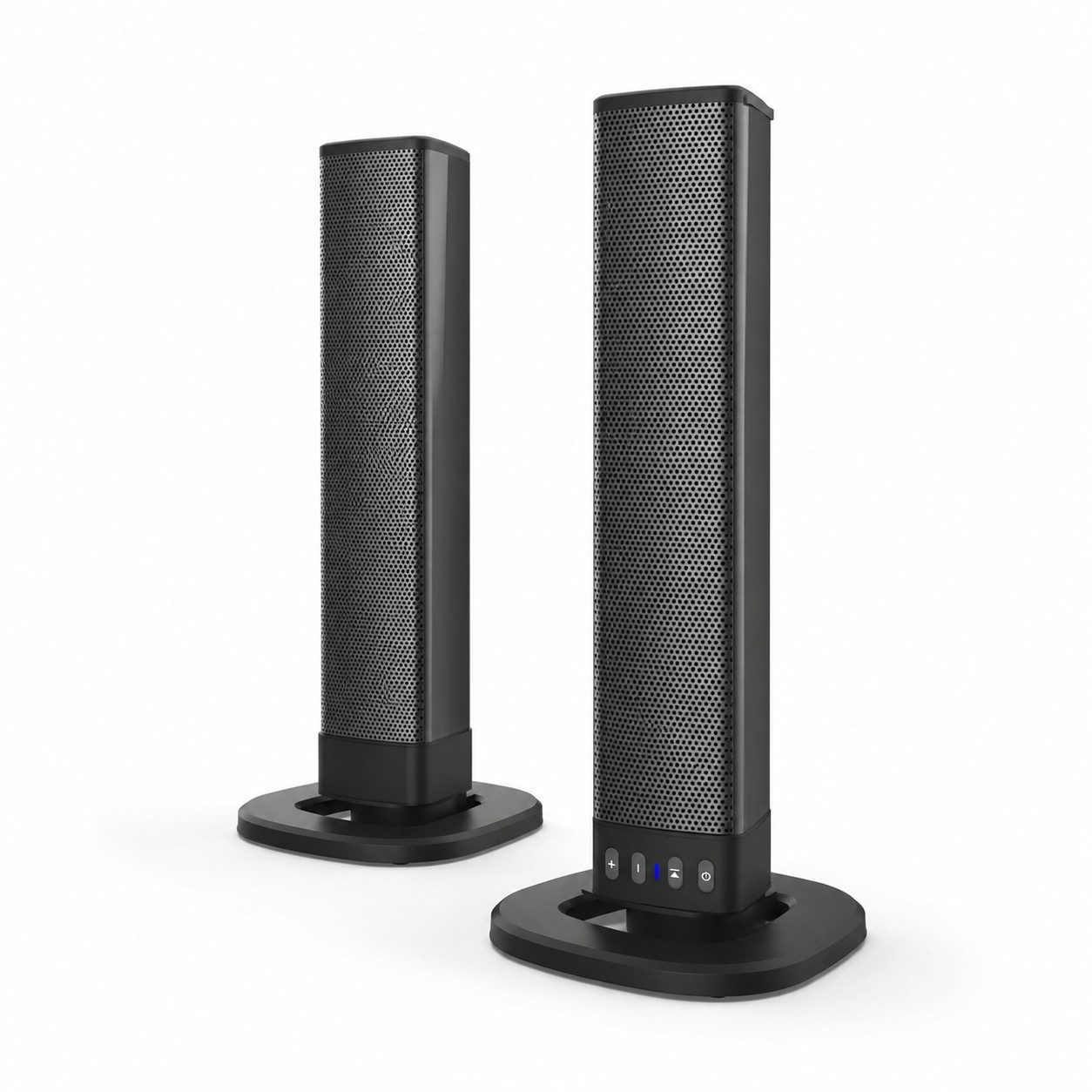 Tekoo Kabellose 2-in-1 Soundbar & PC-Lautsprecher, Bluetooth 5.0, 20W Soundbar 2.0 (Bluetooth, 20 W, 2-in-1 Teilbares Design, Bluetooth 5.0, 2000mAh Akku)